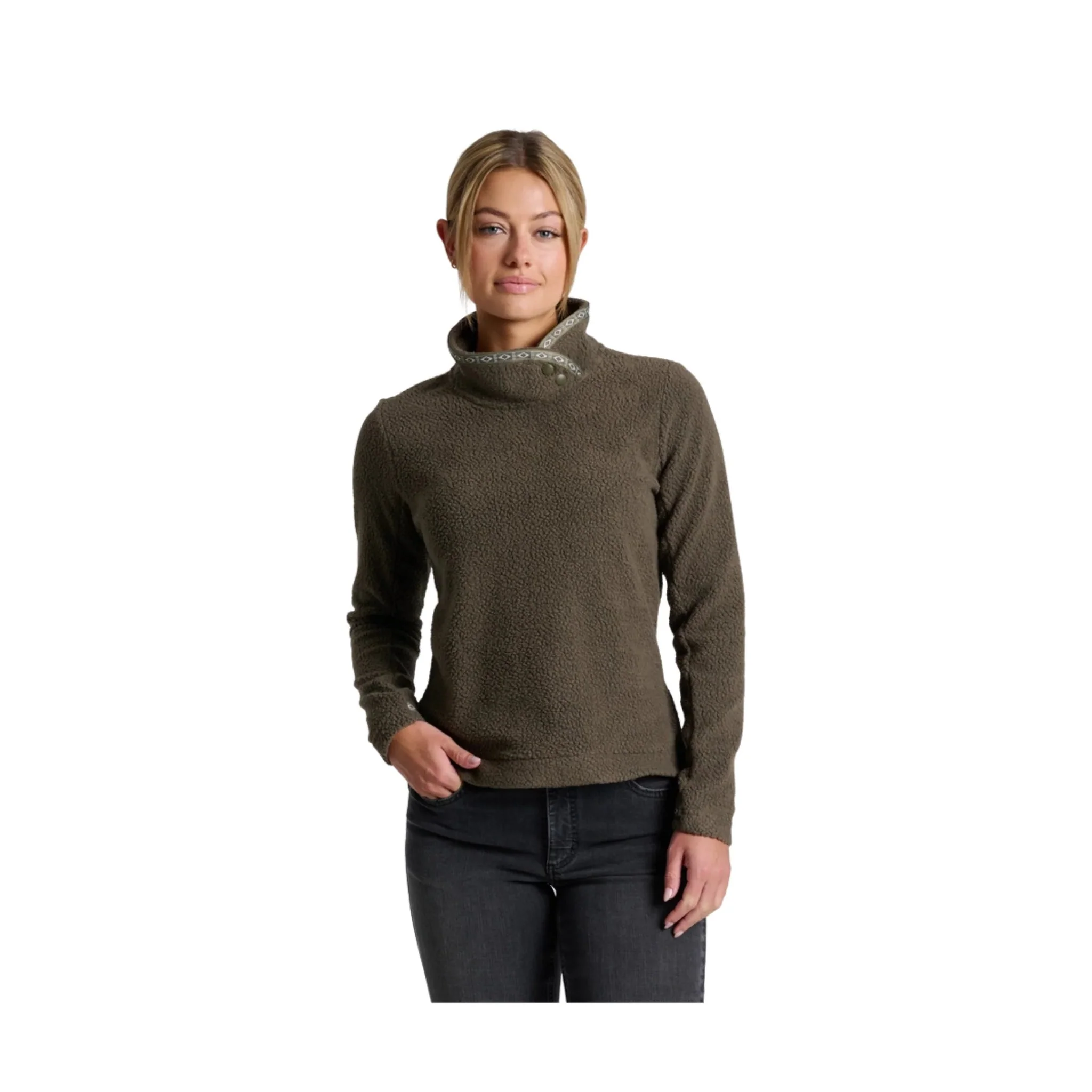 Kuhl Women's Hygge Snap Pullover - Vine