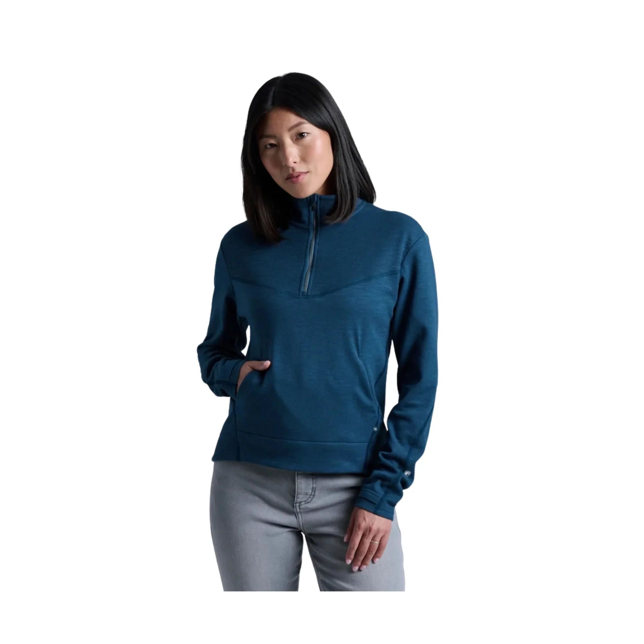 Kuhl Women's Lola Half Zip - Metal Blue