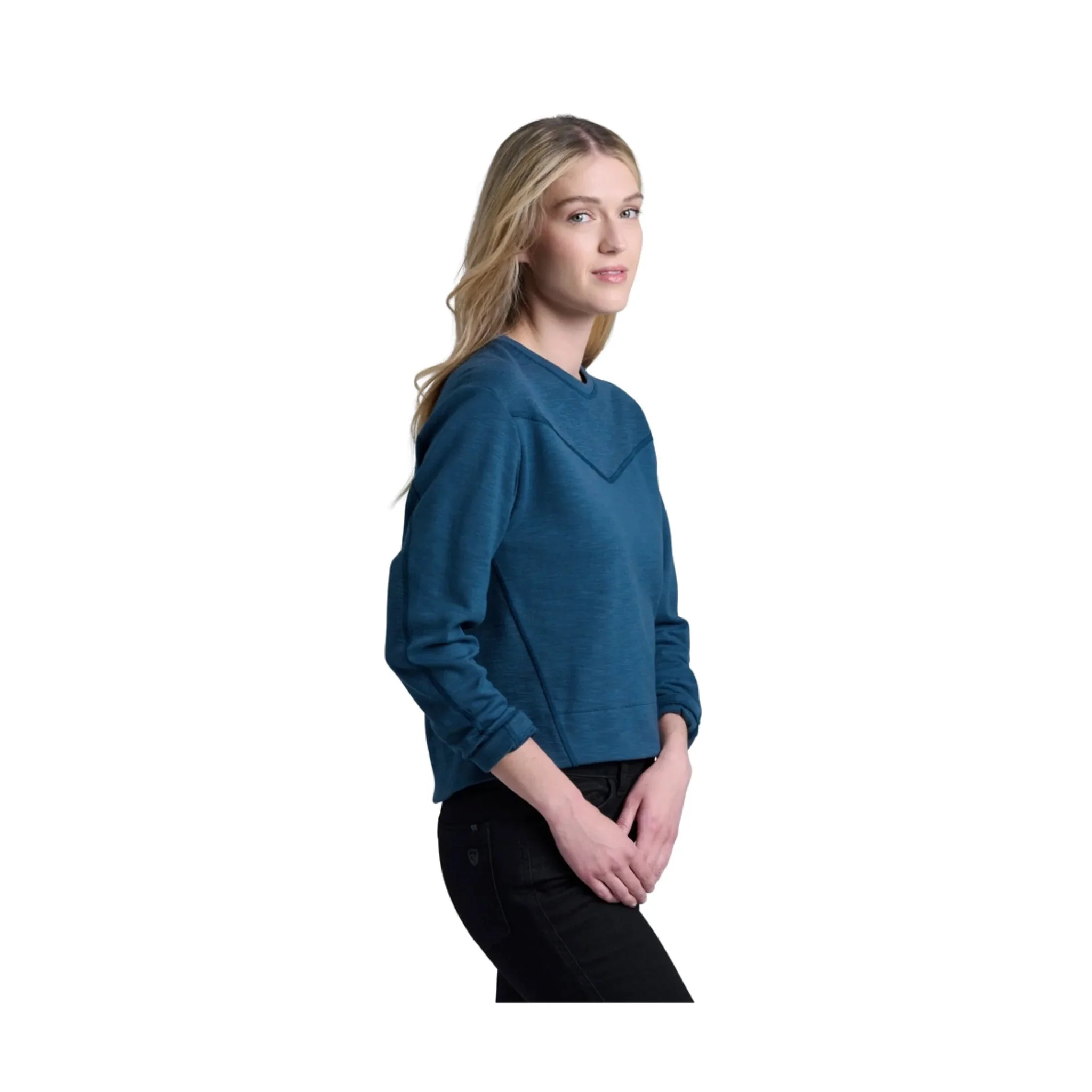 Kuhl Women's Lola Pullover Sweatshirt - Metal Blue - Image 2