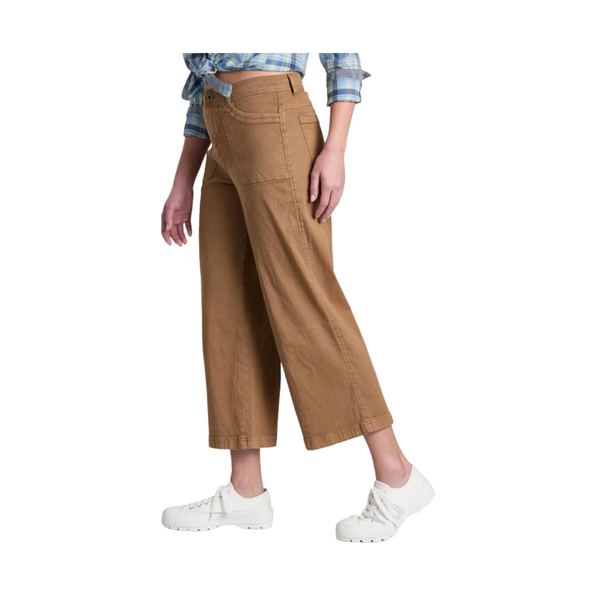 Kuhl Women's Seaboard Wide Leg Crop Pant - Sawdust - Image 2