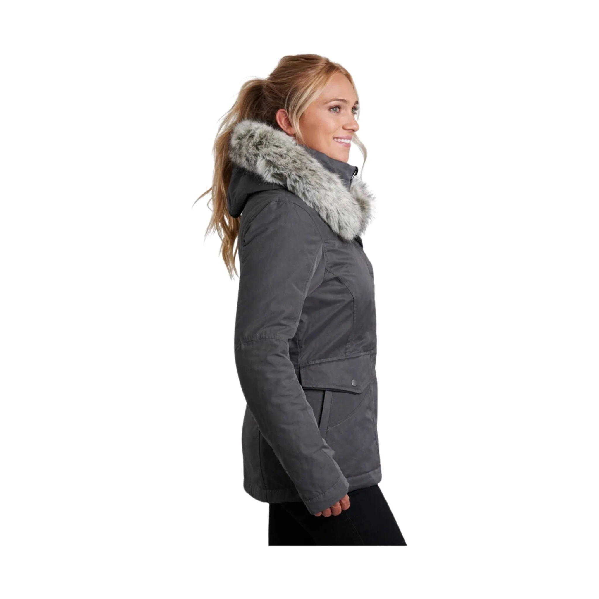 Kuhl Women's Ukon Fleece Lined Hoody - Carbon - Image 2