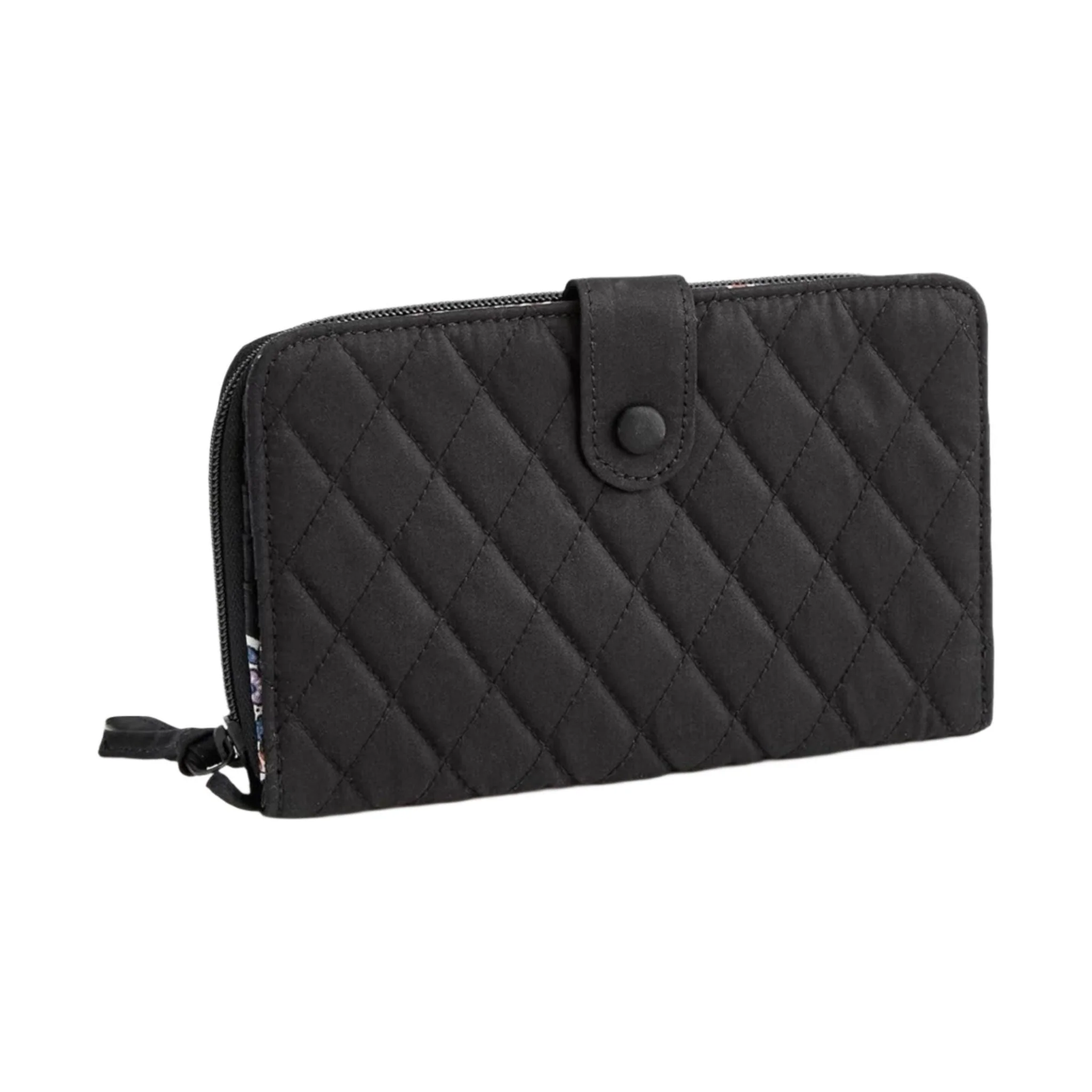 Large Tab Vera Bradley Cotton Large Tab Wallet - Moonless Night