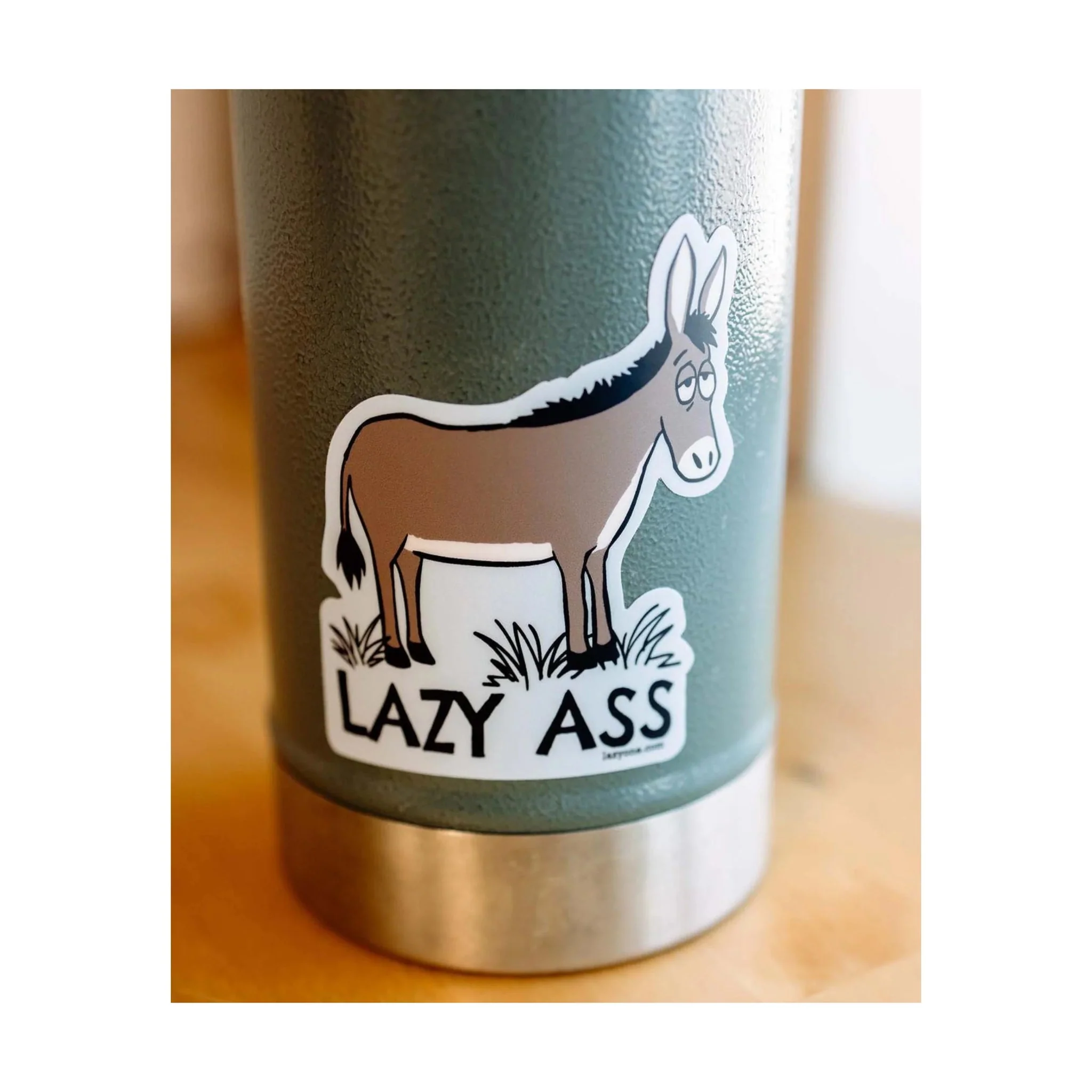 Lazy One Lazy Ass Sticker - Blue - Image 2