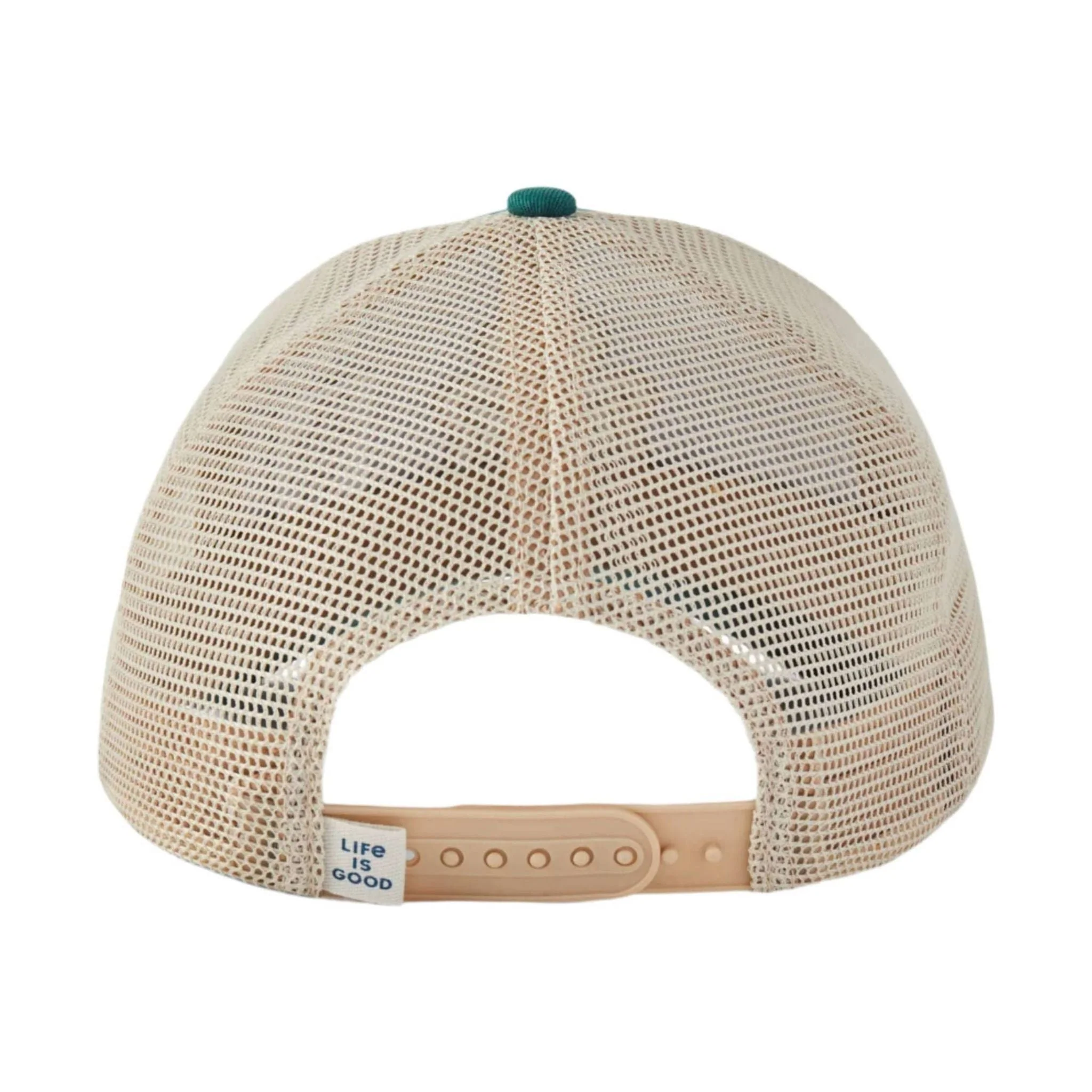 Life Is Good Adult Clean Celtic Clover Trucker Hat - Spruce Green - Image 2