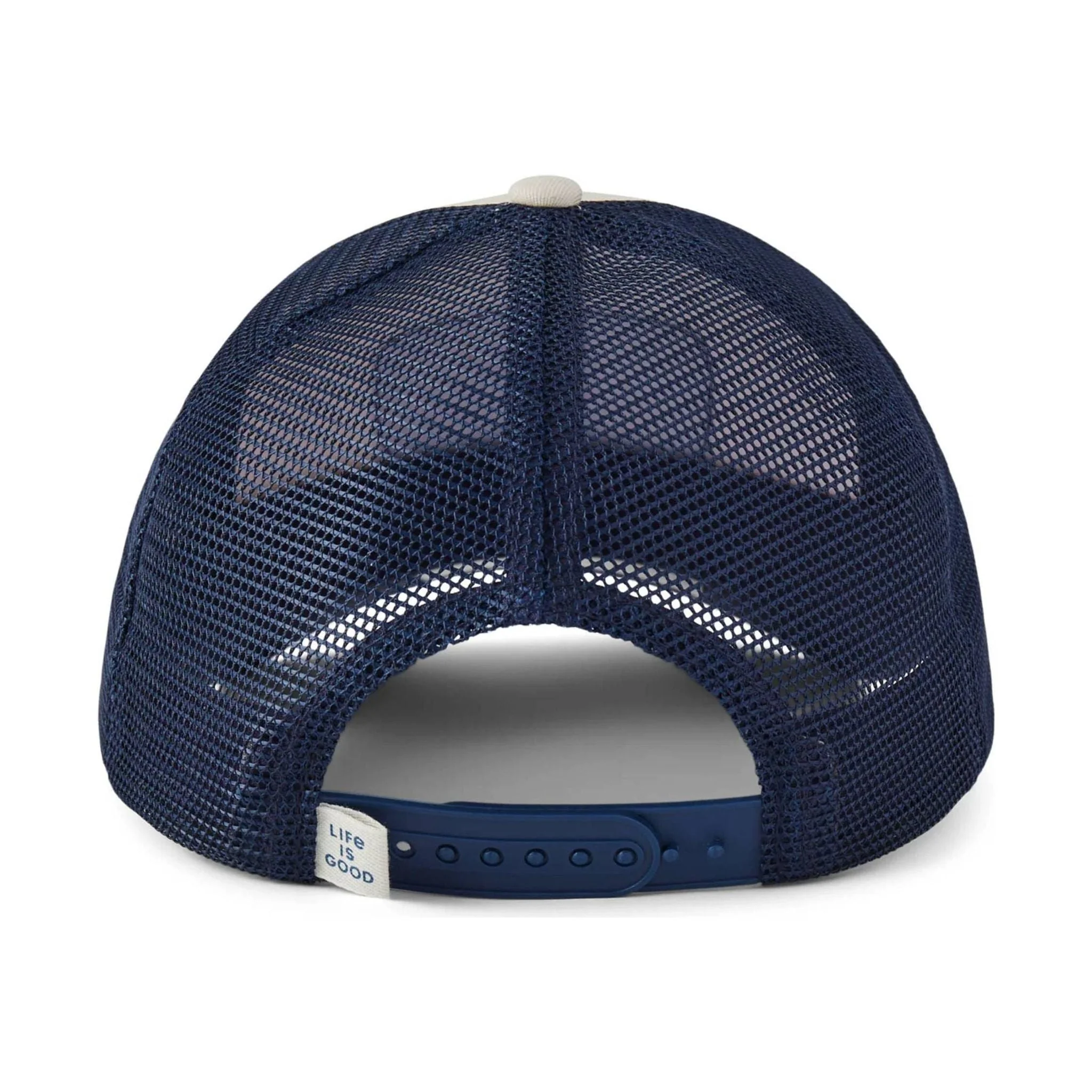 Life Is Good Adult Life Isn't Perfect Patch Trucker Hat - Birch White - Image 2