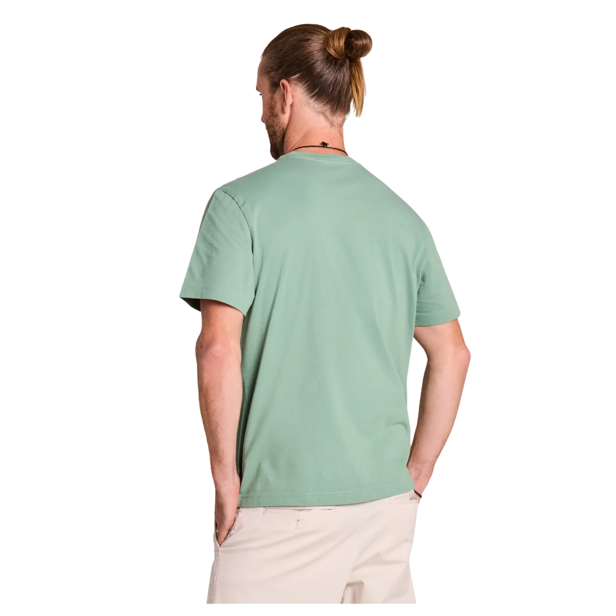 Life Is Good Men's Bass Fish Short Sleeve Crusher Tee - Granite Green - Image 2