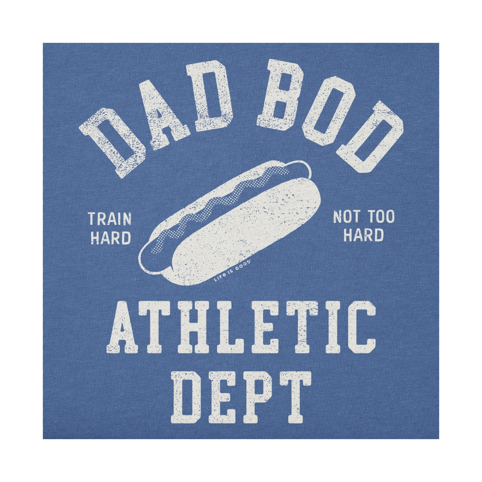 Life Is Good Men's Dad Bod Athletic Club Short Sleeve Tee - Vintage Blue - Image 2