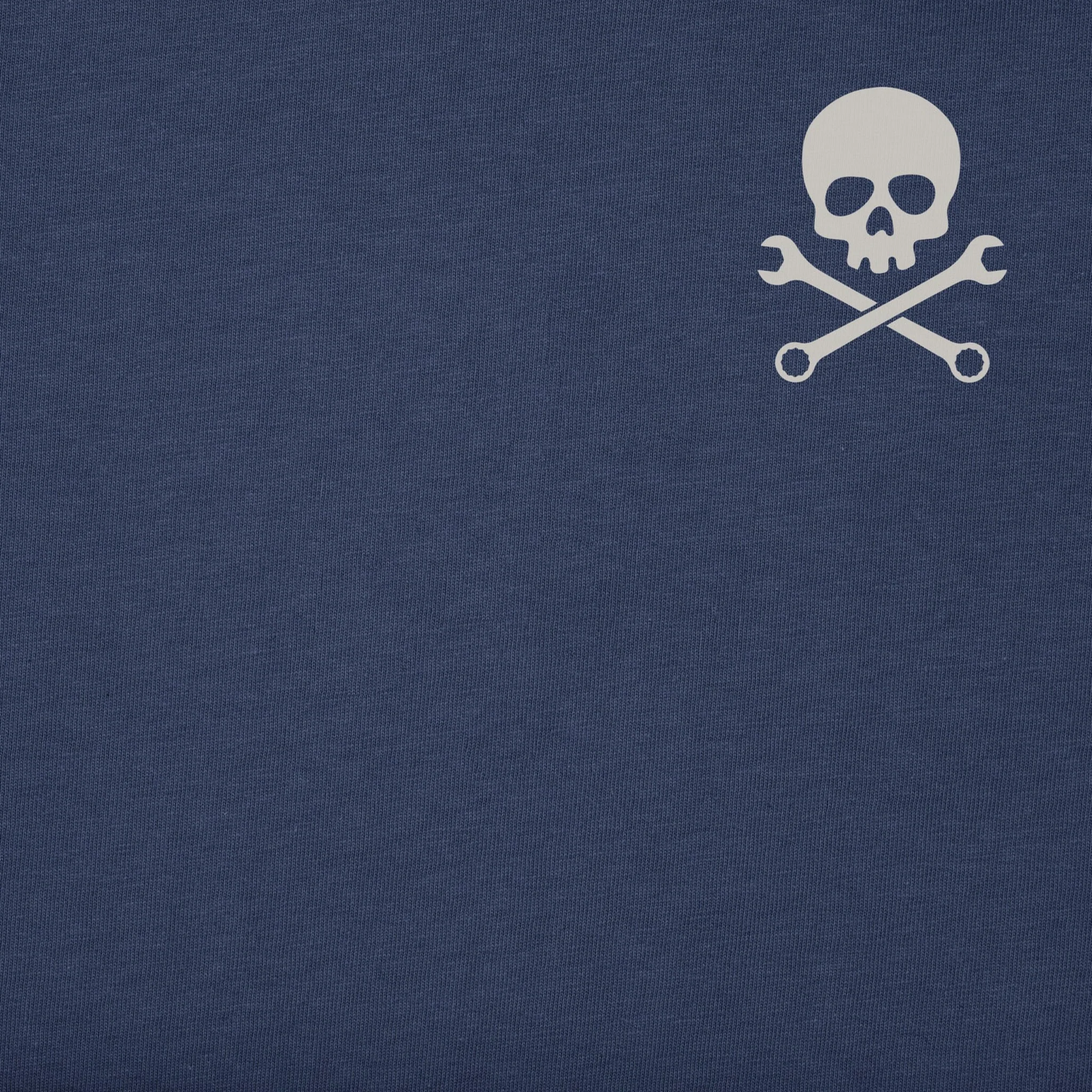 Life Is Good Men's Skull Wrench Short Sleeve Crusher Tee - Darkest Blue - Image 2