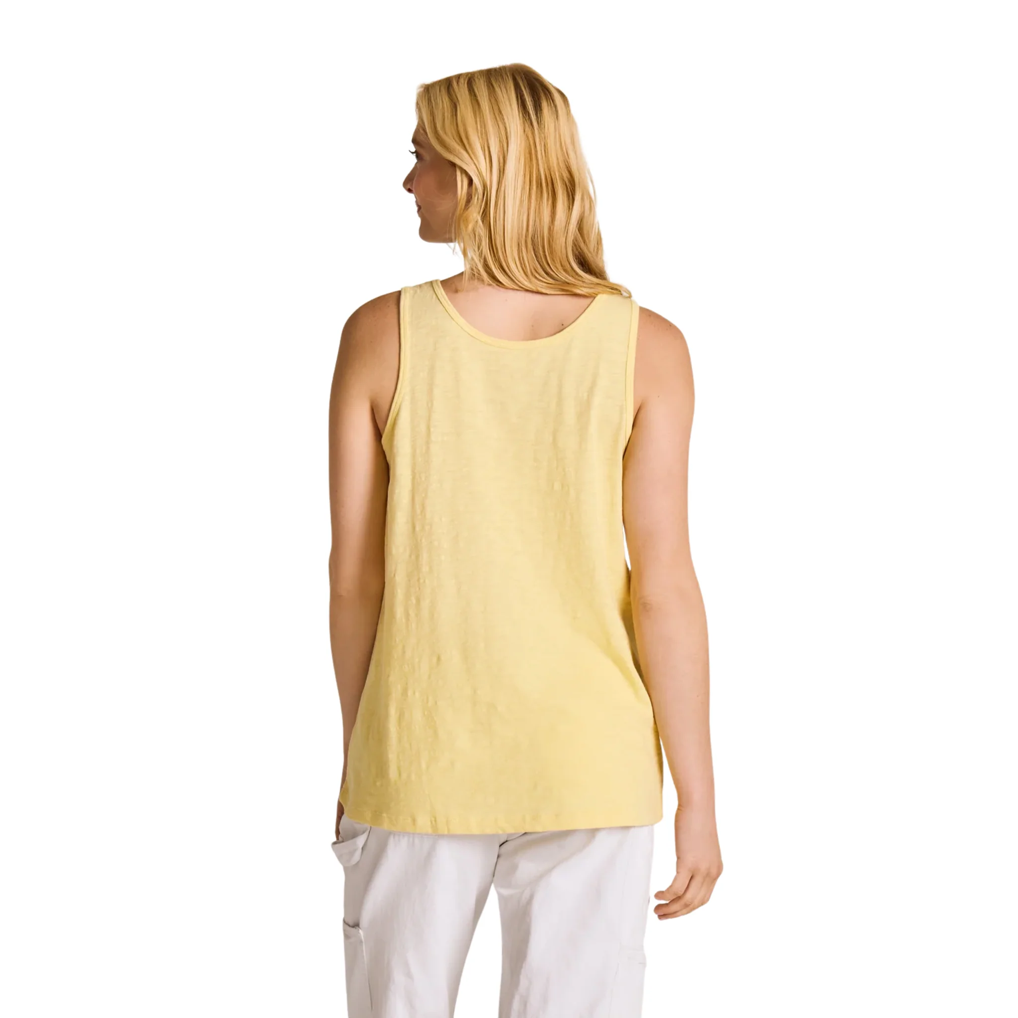 Life Is Good Women's Bluebird Small Slub Easy Fit Tank - Sandy Yellow - Image 2