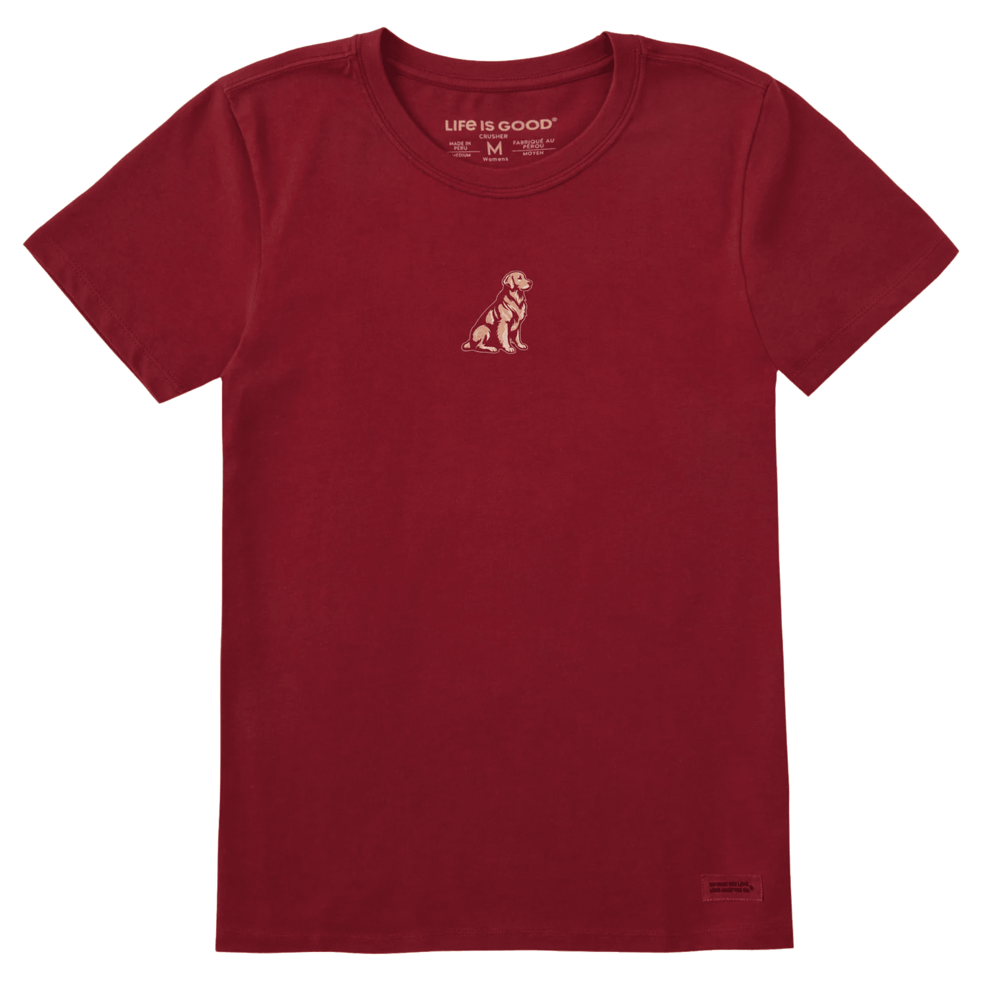 Life Is Good Women's Golden Short Sleeve Tee - Adirondack Red