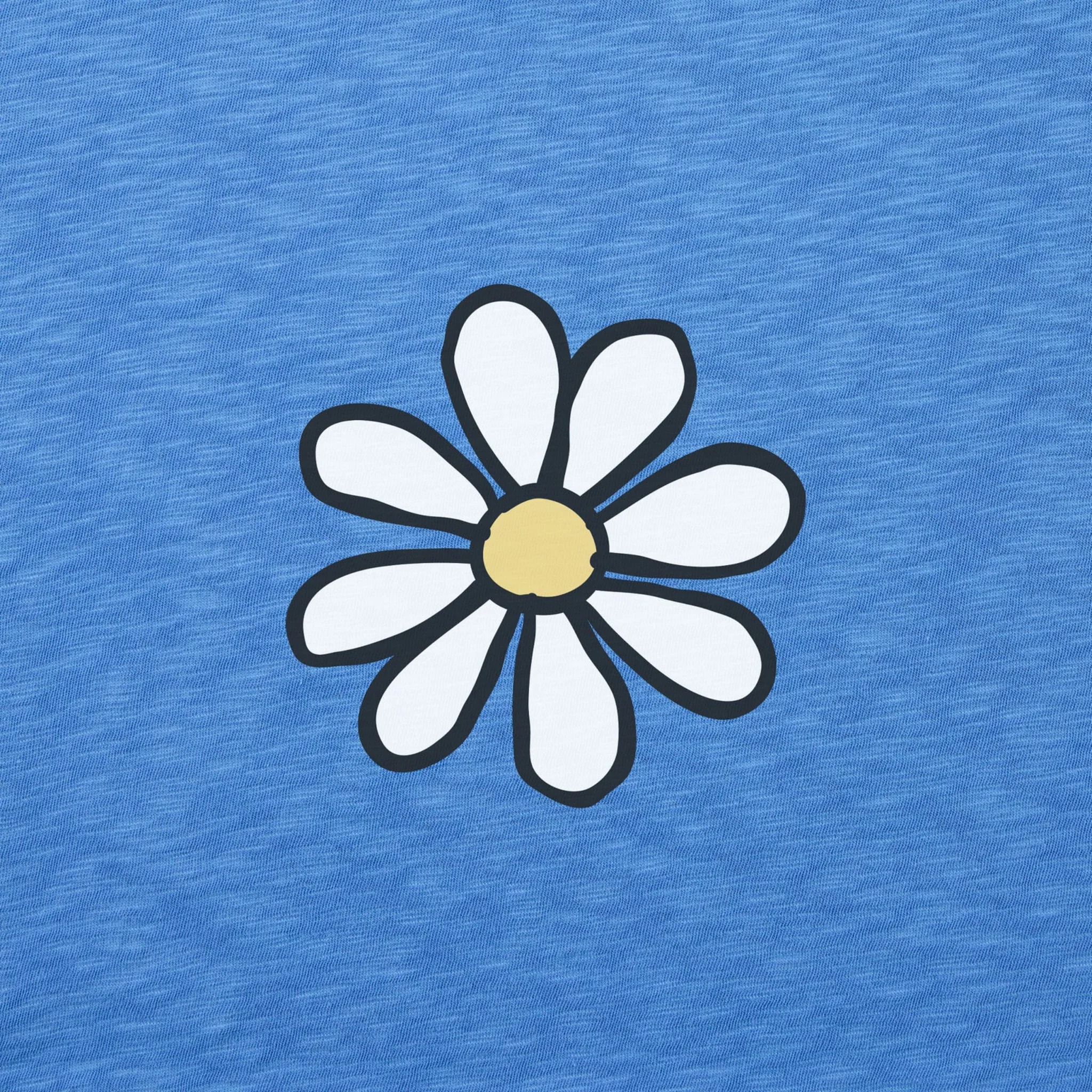 Life Is Good Women's Mini Daisy Slub Easy Fit Tank - Athletic Blue - Image 3