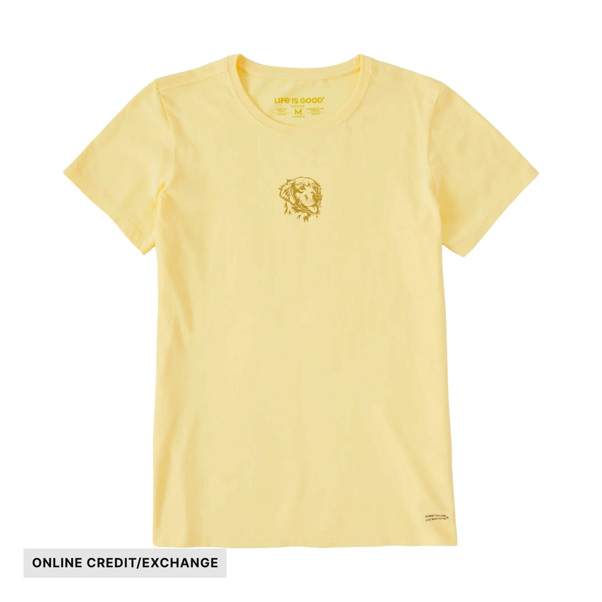 Life Is Good Women's Mini Golden Short Sleeve Tee - Sandy Yellow