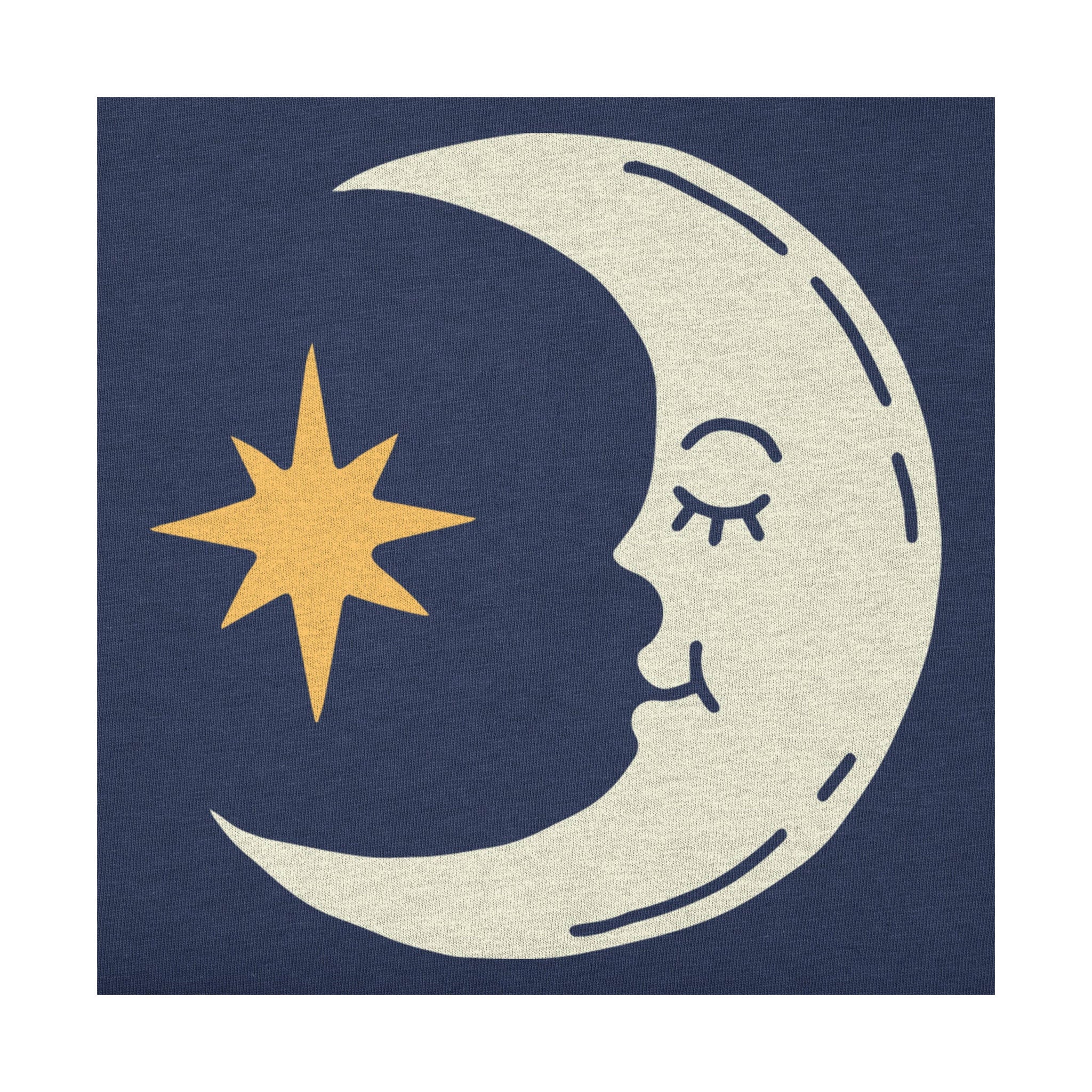 Life Is Good Women's Moon & Star Short Sleeve Crusher Vee - Darkest Blue - Image 2