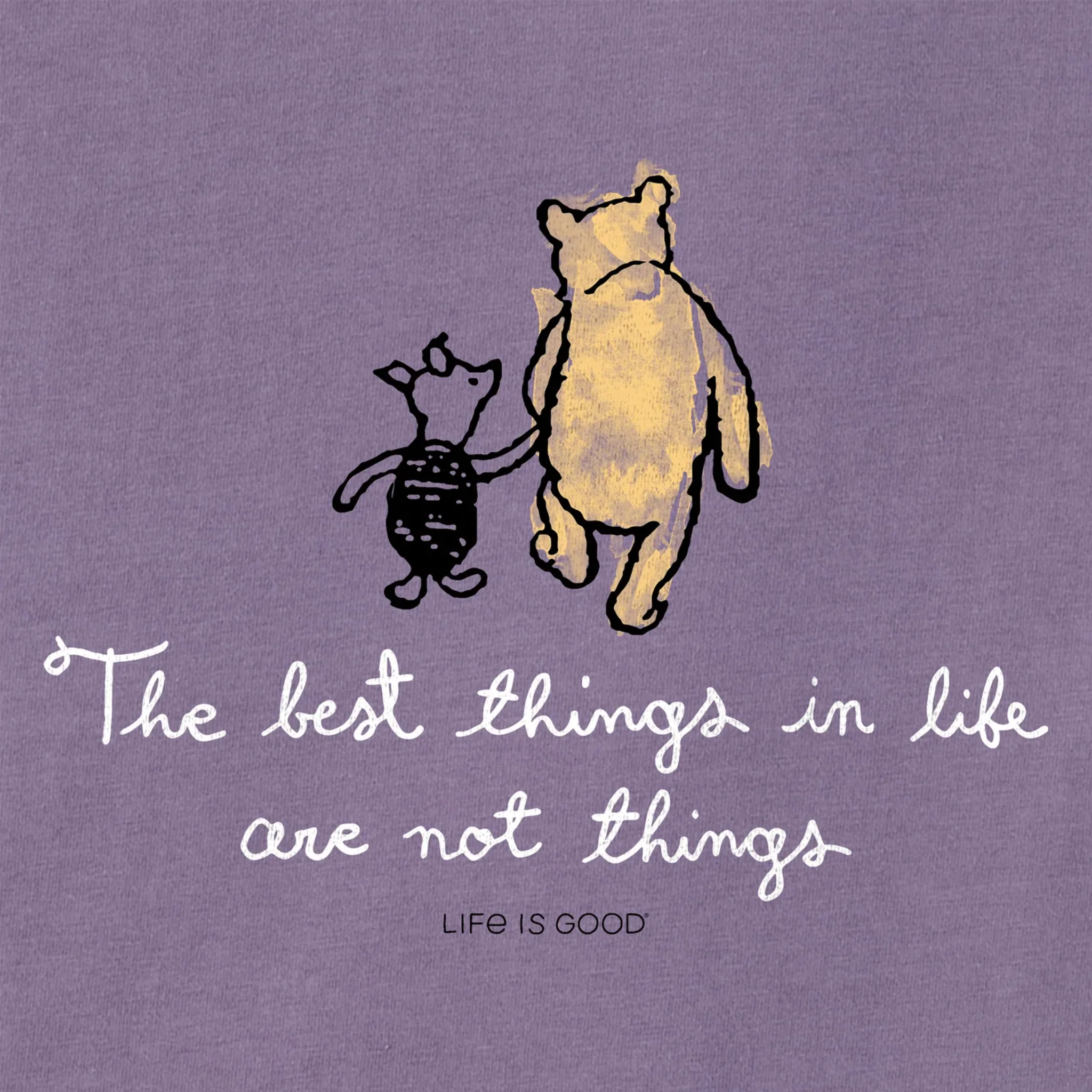 Life Is Good Women's Winnie Best Things Short Sleeve Tee - Dusk Purple - Image 2
