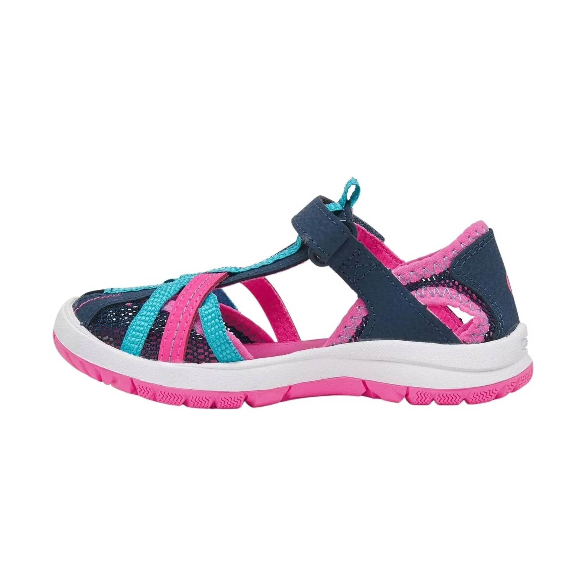 Merrell Kids' Dragonfly Sandal - Navy/ Turquoise/ Pink - Image 2