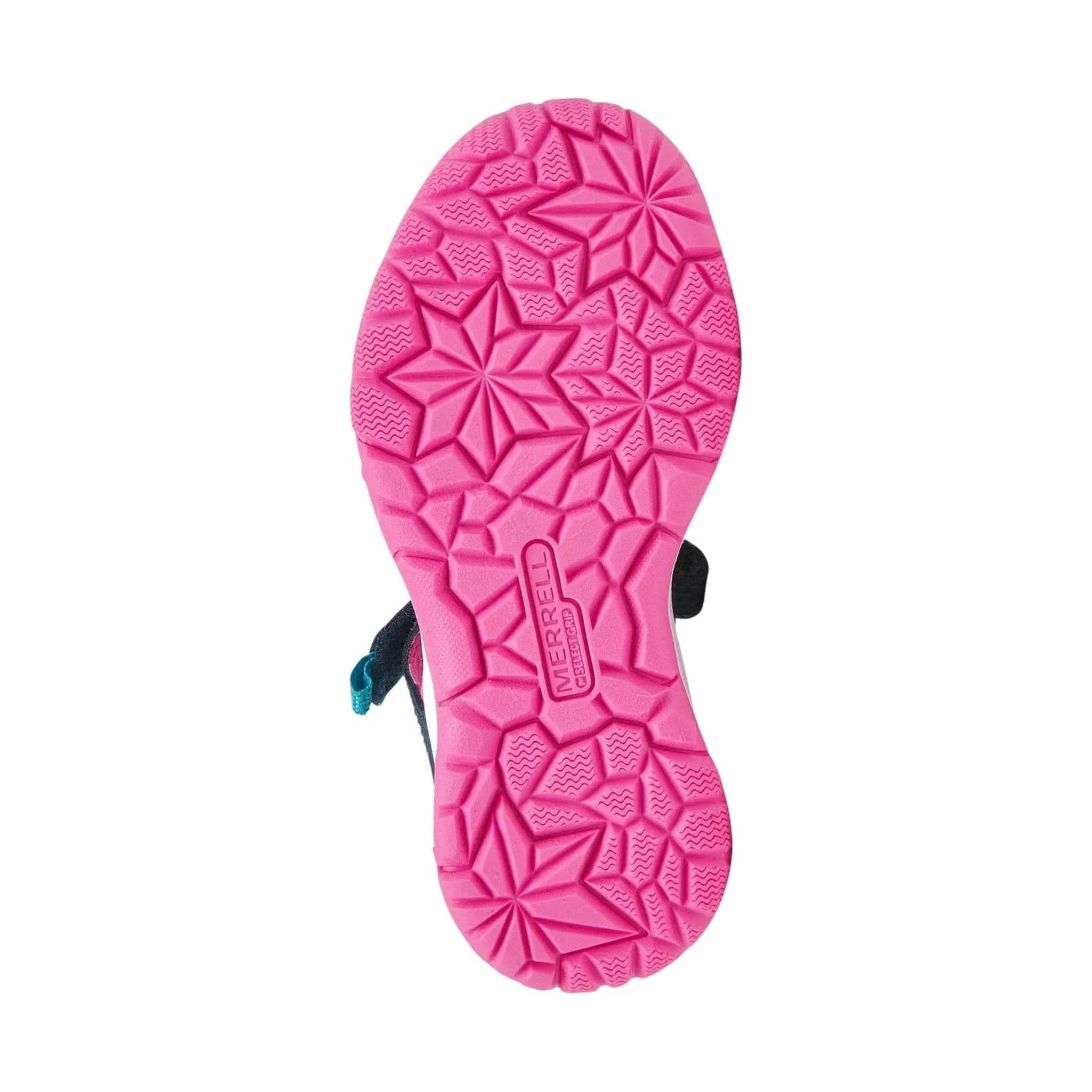 Merrell Kids' Dragonfly Sandal - Navy/ Turquoise/ Pink - Image 4