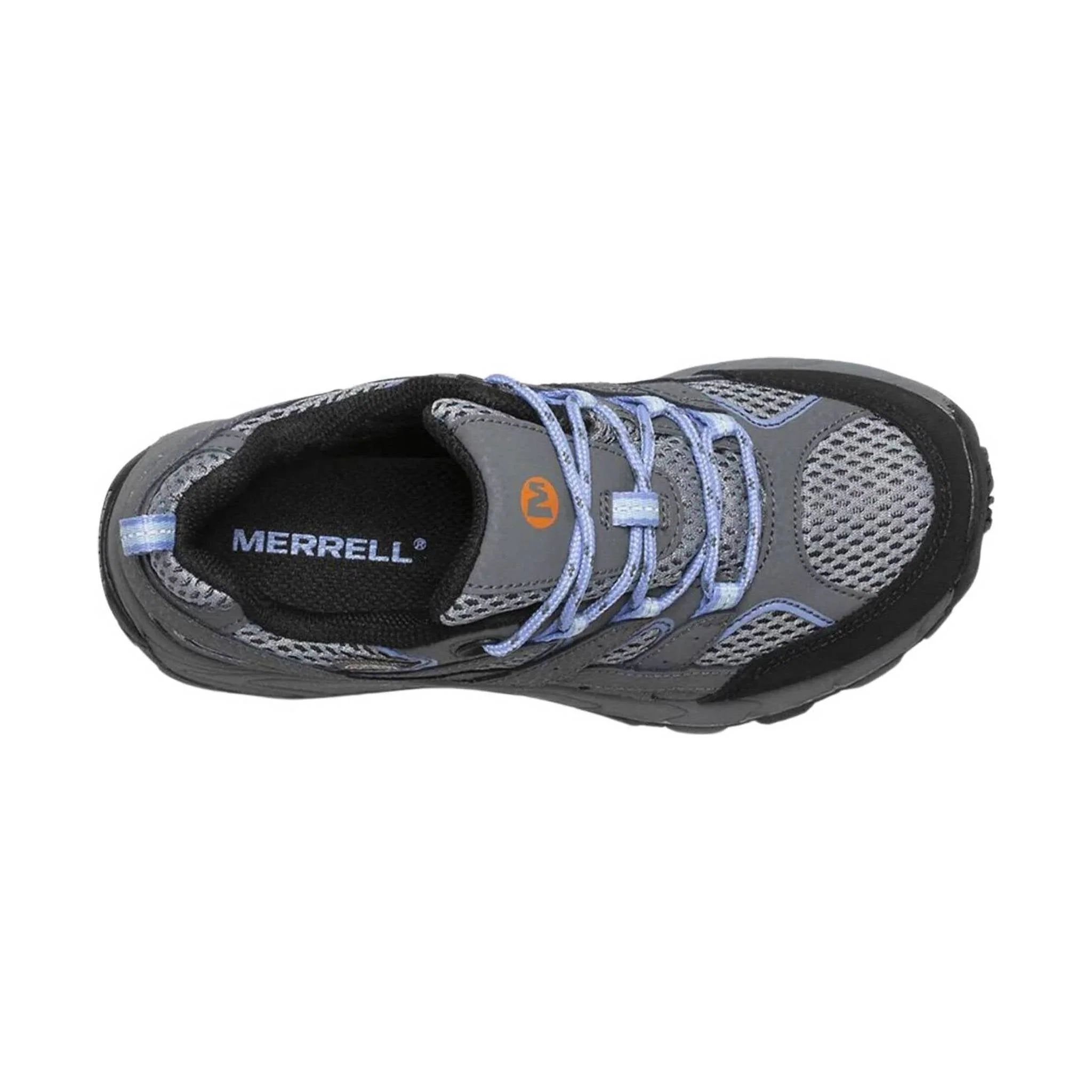 Merrell Kids' Moab 2 Low Lace Waterproof Shoe - Grey/Periwinkle - Image 3