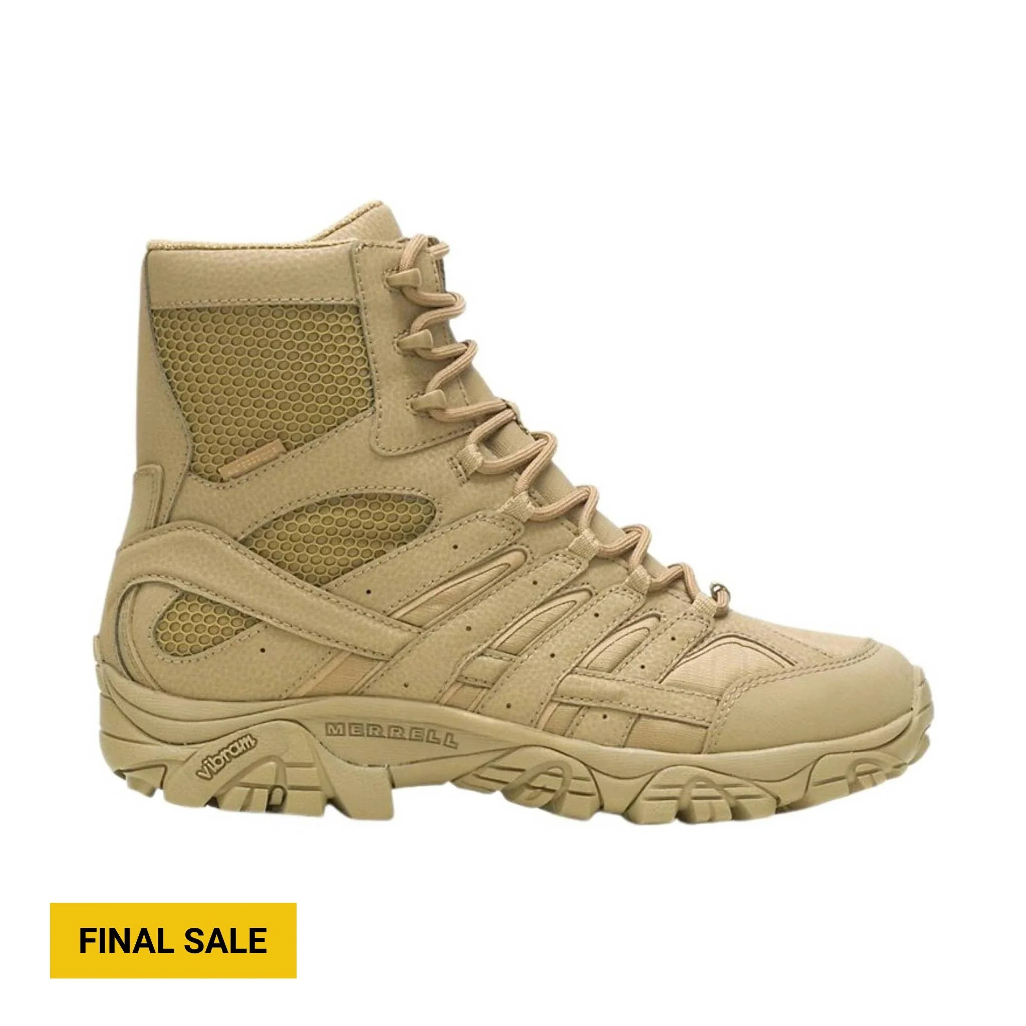 Merrell Men's Moab 2 8 Inch Tactical Waterproof Boot - Coyote