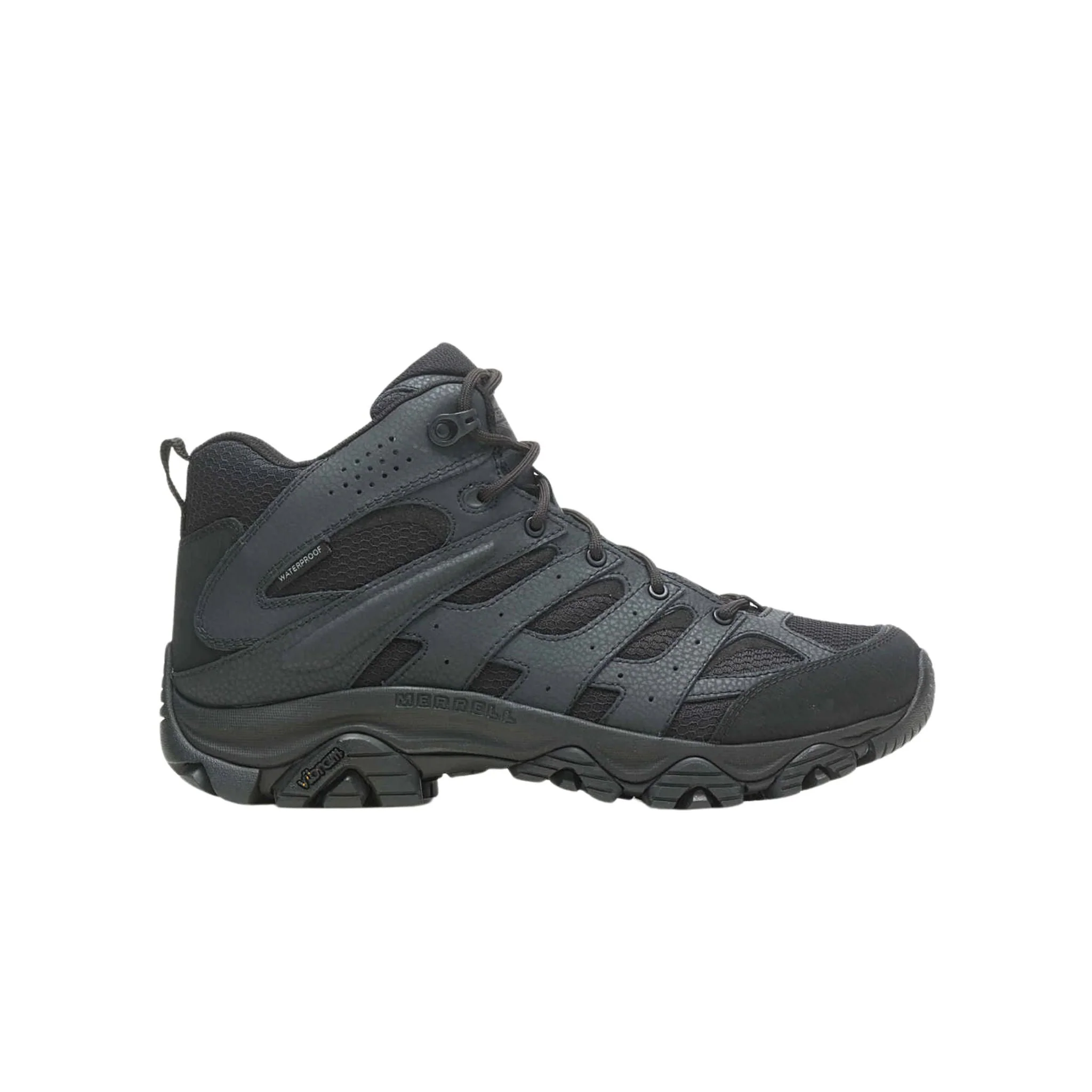 Merrell Men's Moab 3 Tactical Mid Waterproof Hiking Boots - Black