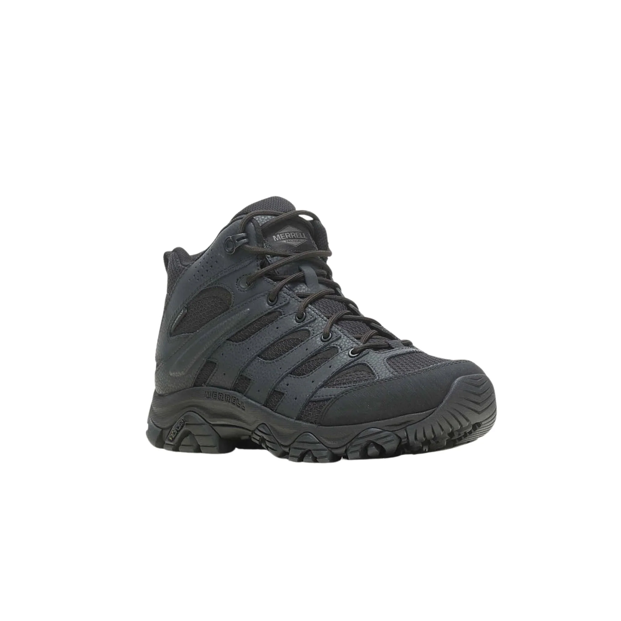 Merrell Men's Moab 3 Tactical Mid Waterproof Hiking Boots - Black - Image 2