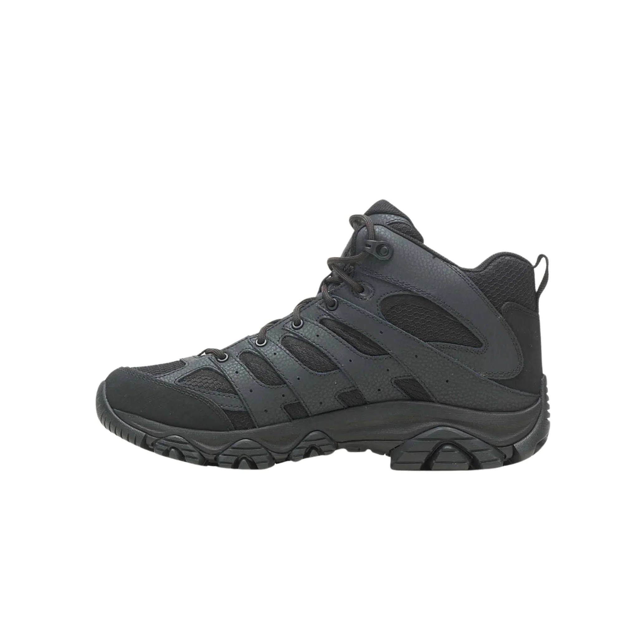 Merrell Men's Moab 3 Tactical Mid Waterproof Hiking Boots - Black - Image 3