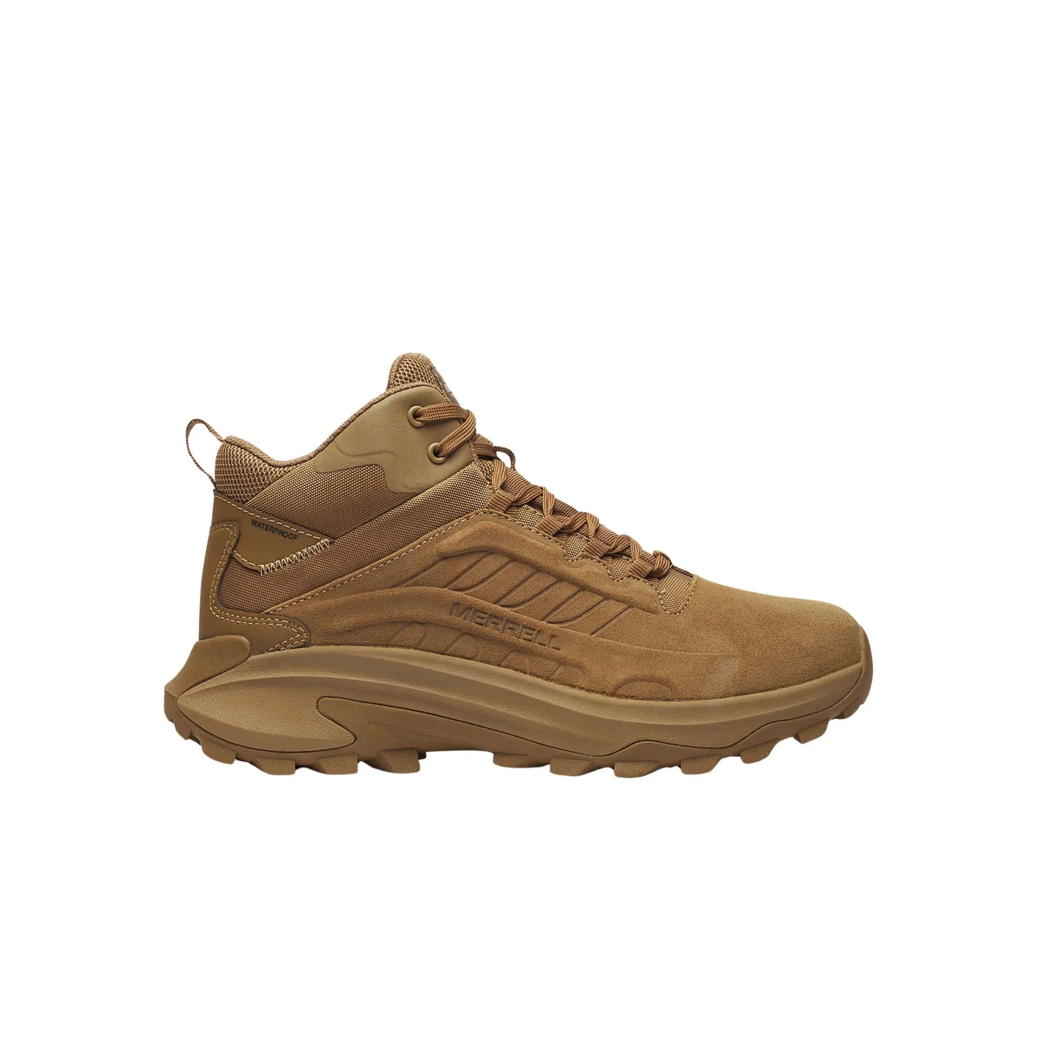 Merrell Men's Moab Speed 2 Mid Tactical Waterproof Boots - Coyote