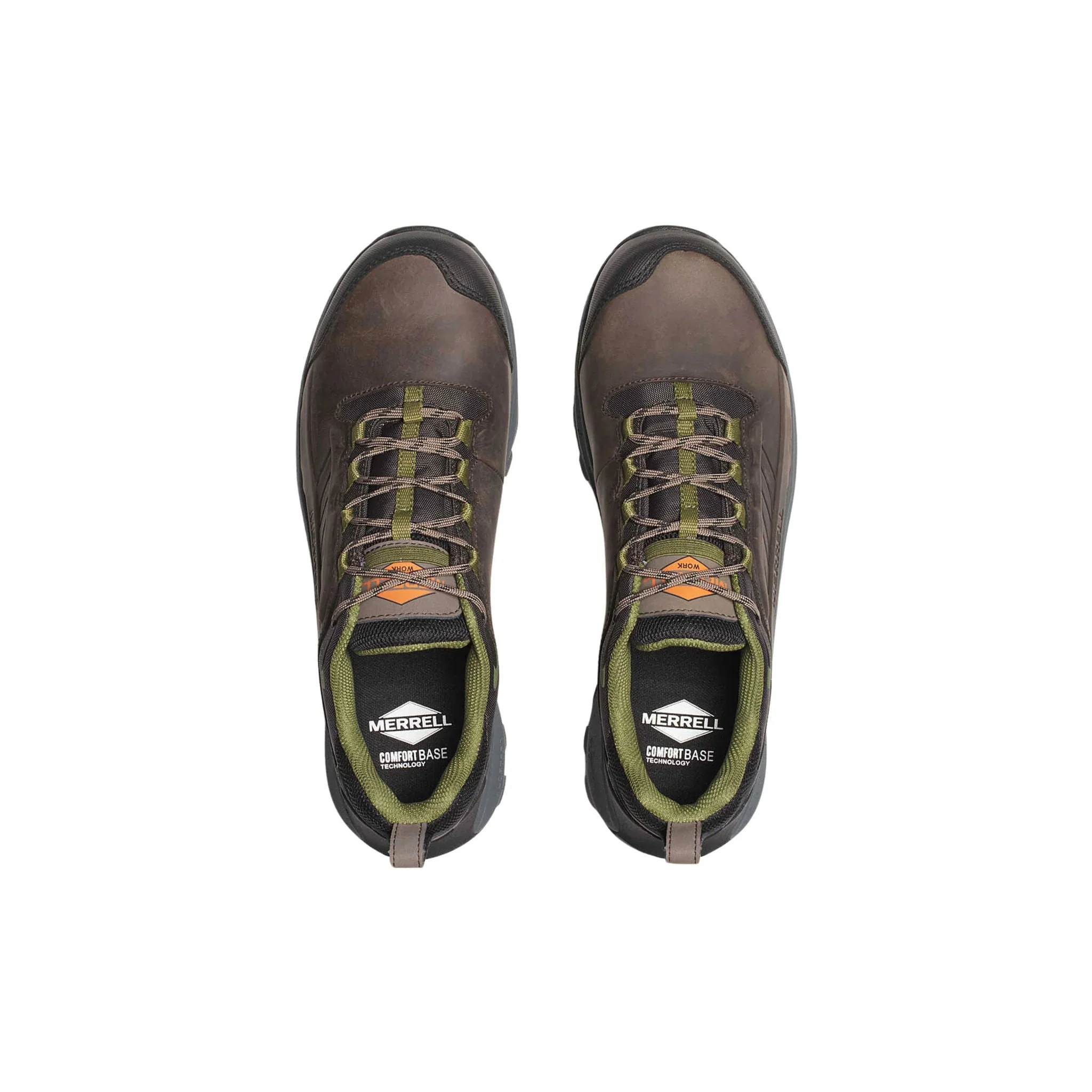 Merrell Men's Moab Speed 2 Waterproof Low Carbon Fiber Toe Work Shoes - Dark Taupe - Image 4