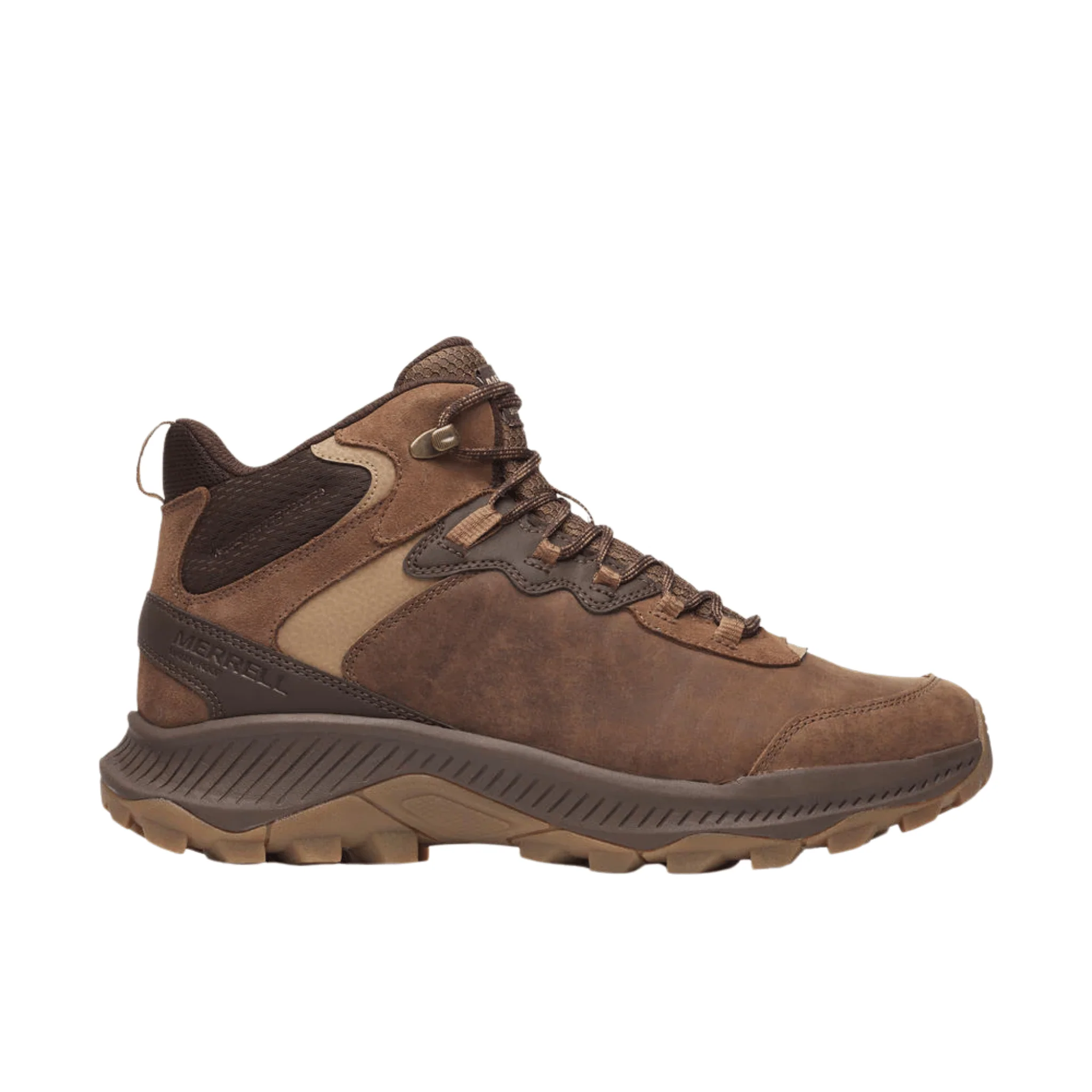 Merrell Men's Speed Strike 2 Leather Mid Waterproof Hiking Boots - Mole