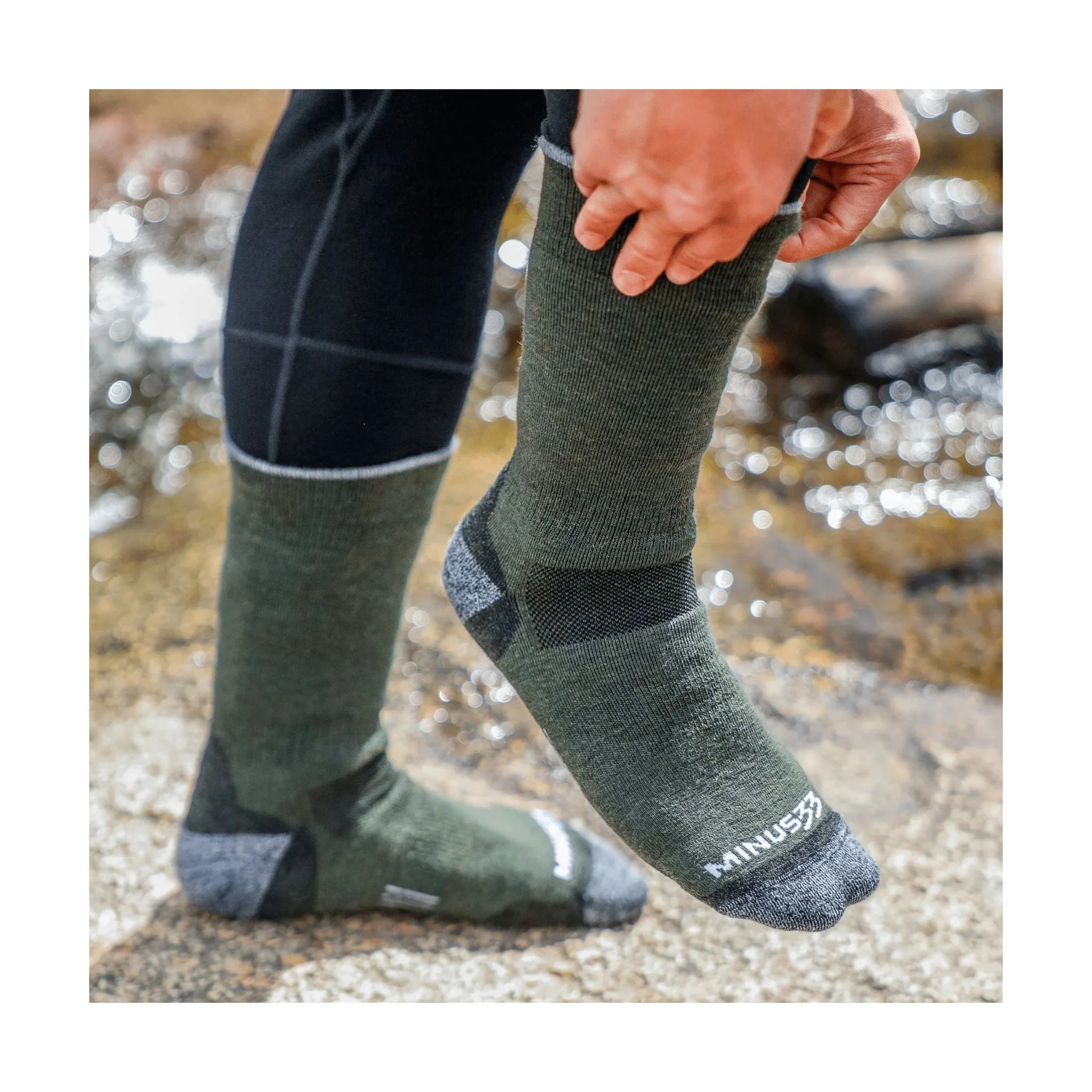 Minus 33 Midweight Crew Wool Socks - Ivy - Image 3