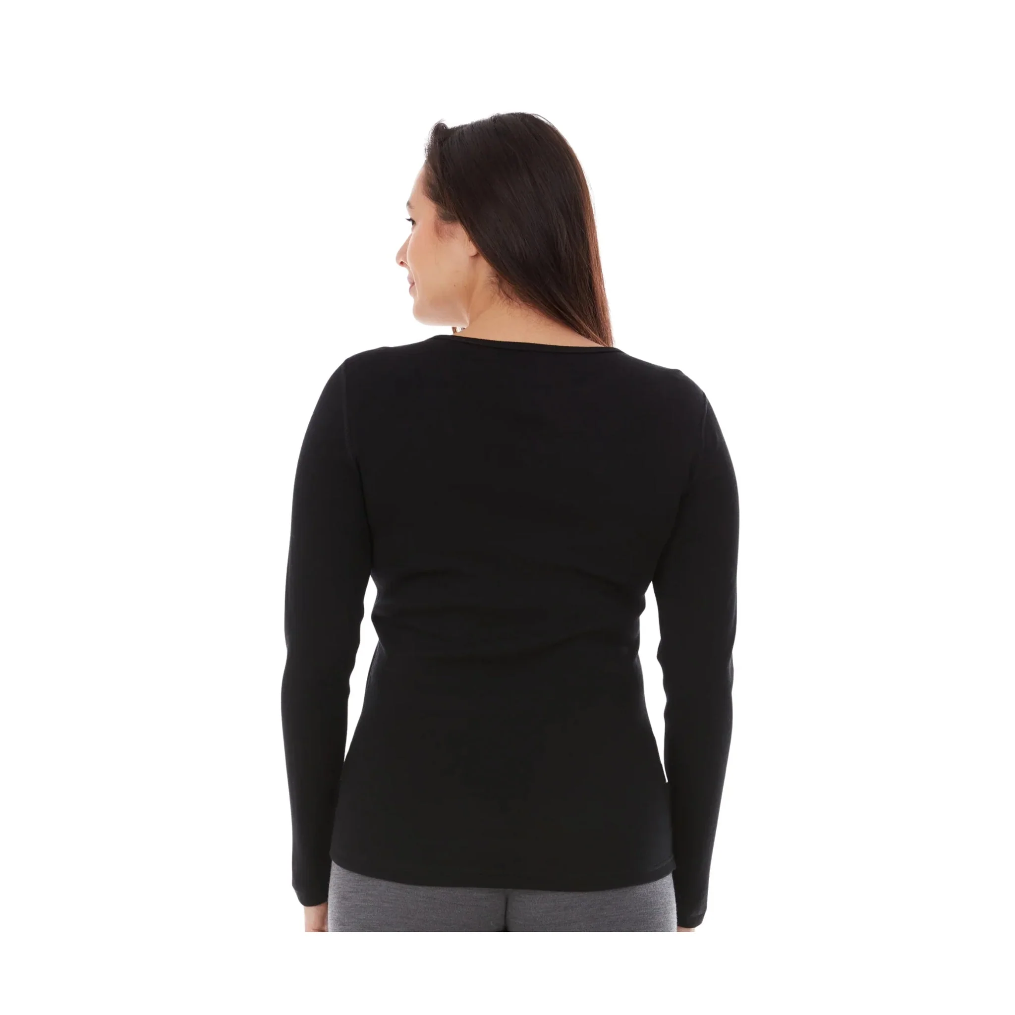 Minus 33 Women's Midweight Base Layer Crew - Black - Image 3