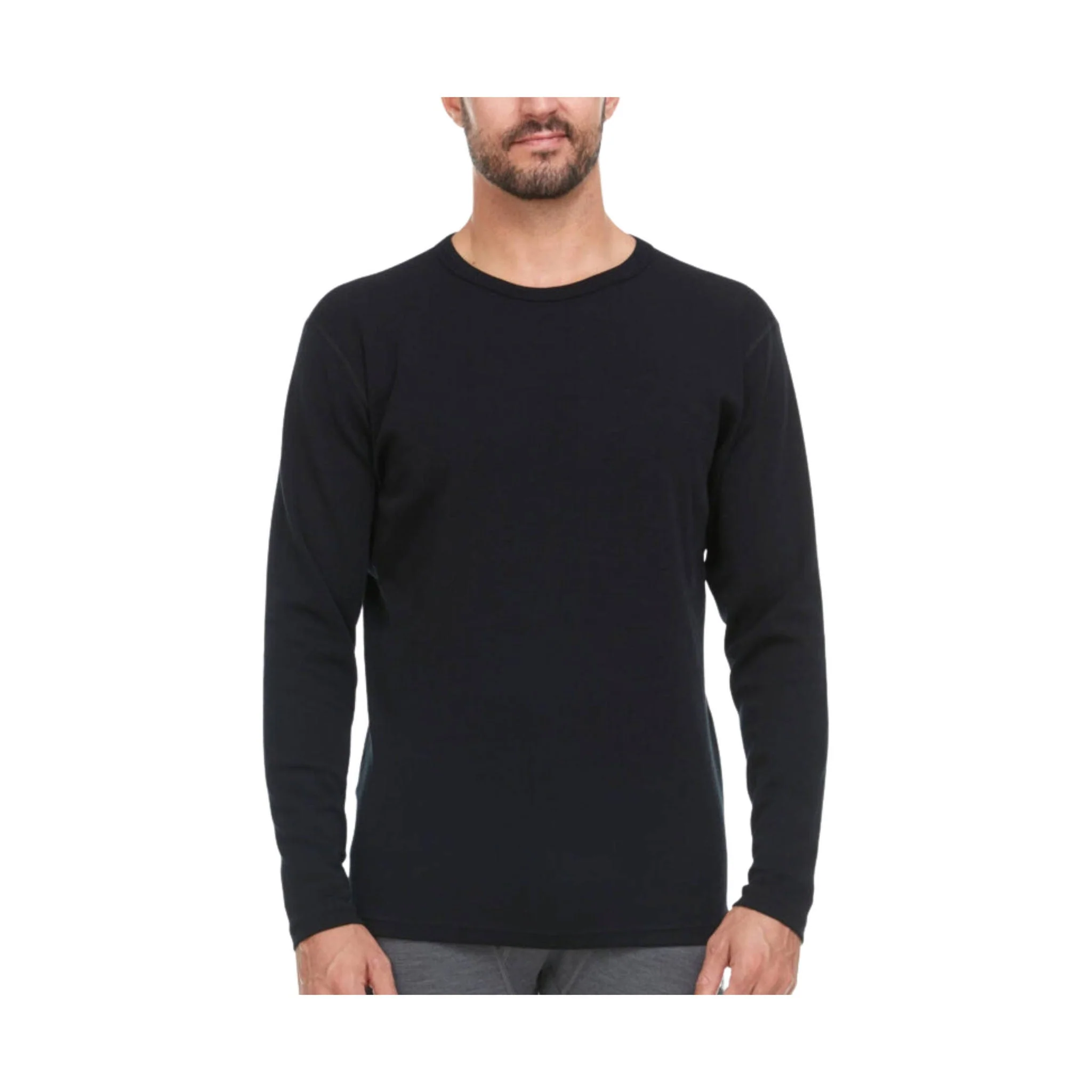 Minus33 Men's Chocorua Midweight Wool Crew - Black