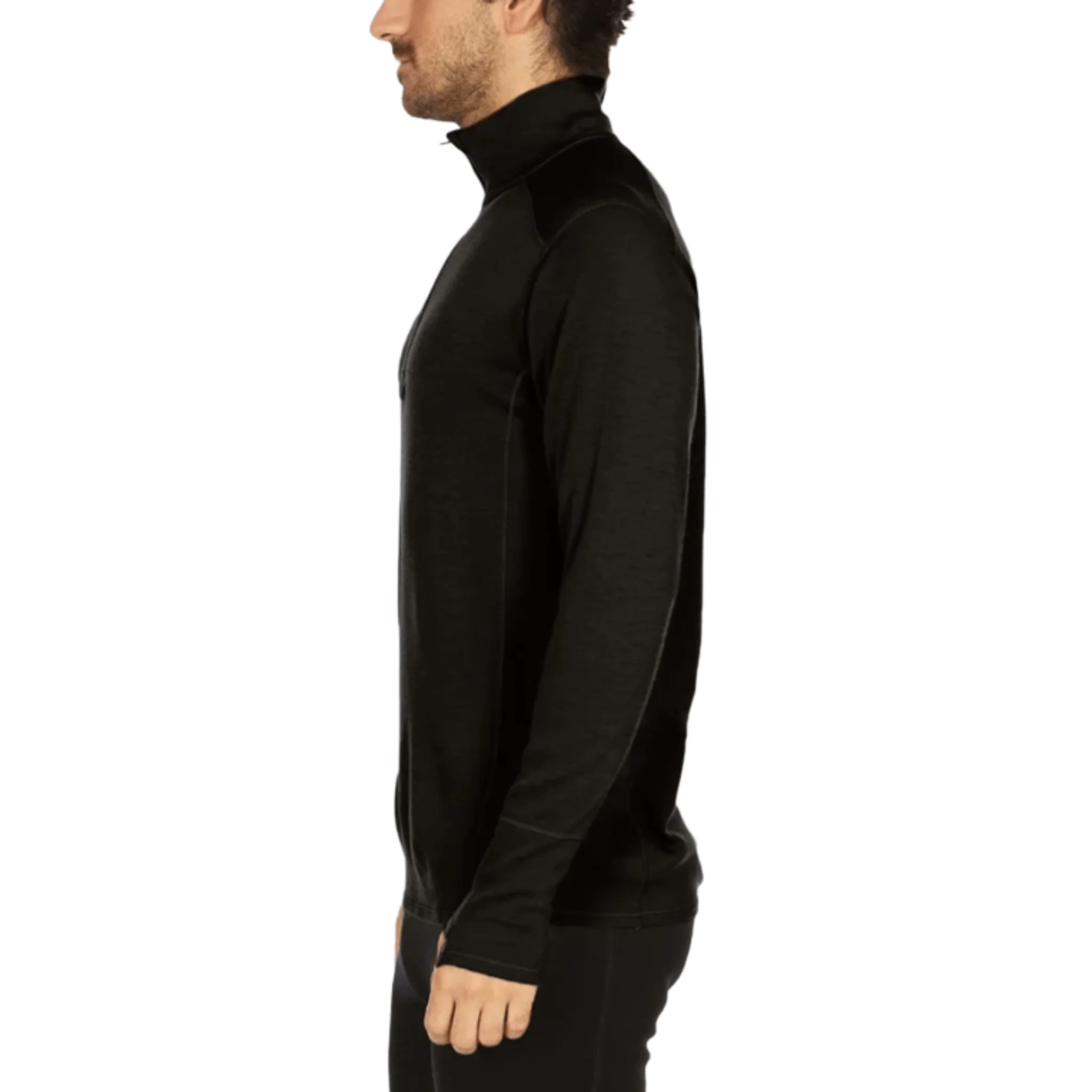 Minus33 Men's Midweight Isolation Quarter Zip - Black - Image 2
