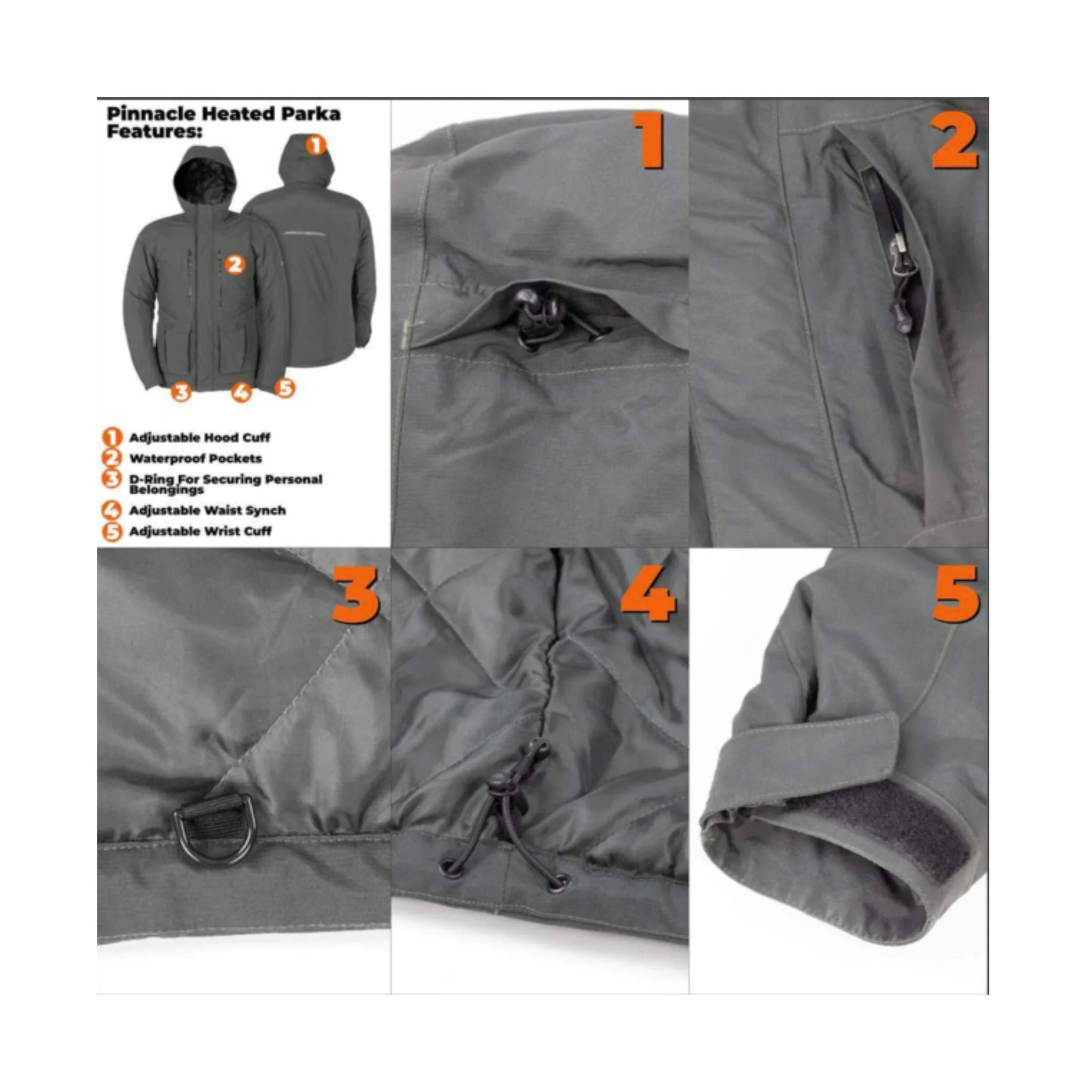 Mobile Warming Men's Pinnacle Parka - Thyme - Image 4