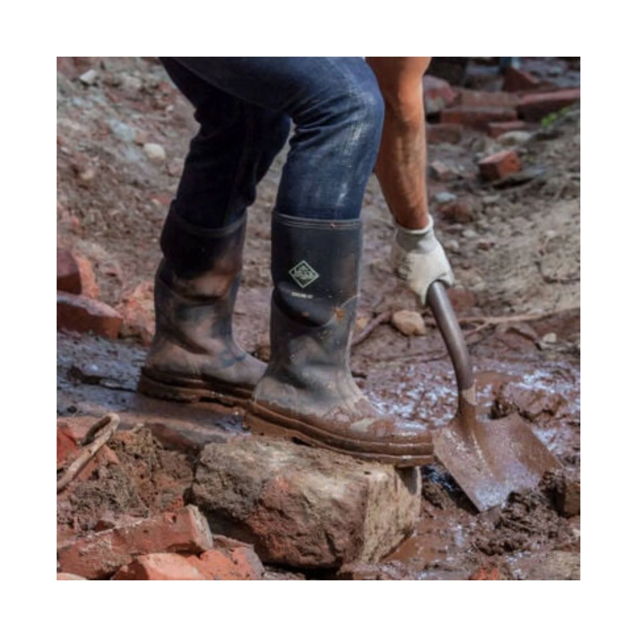 Muck Boot Men's Chore Classic Hi Steel Toe Work Boot - Black - Image 5