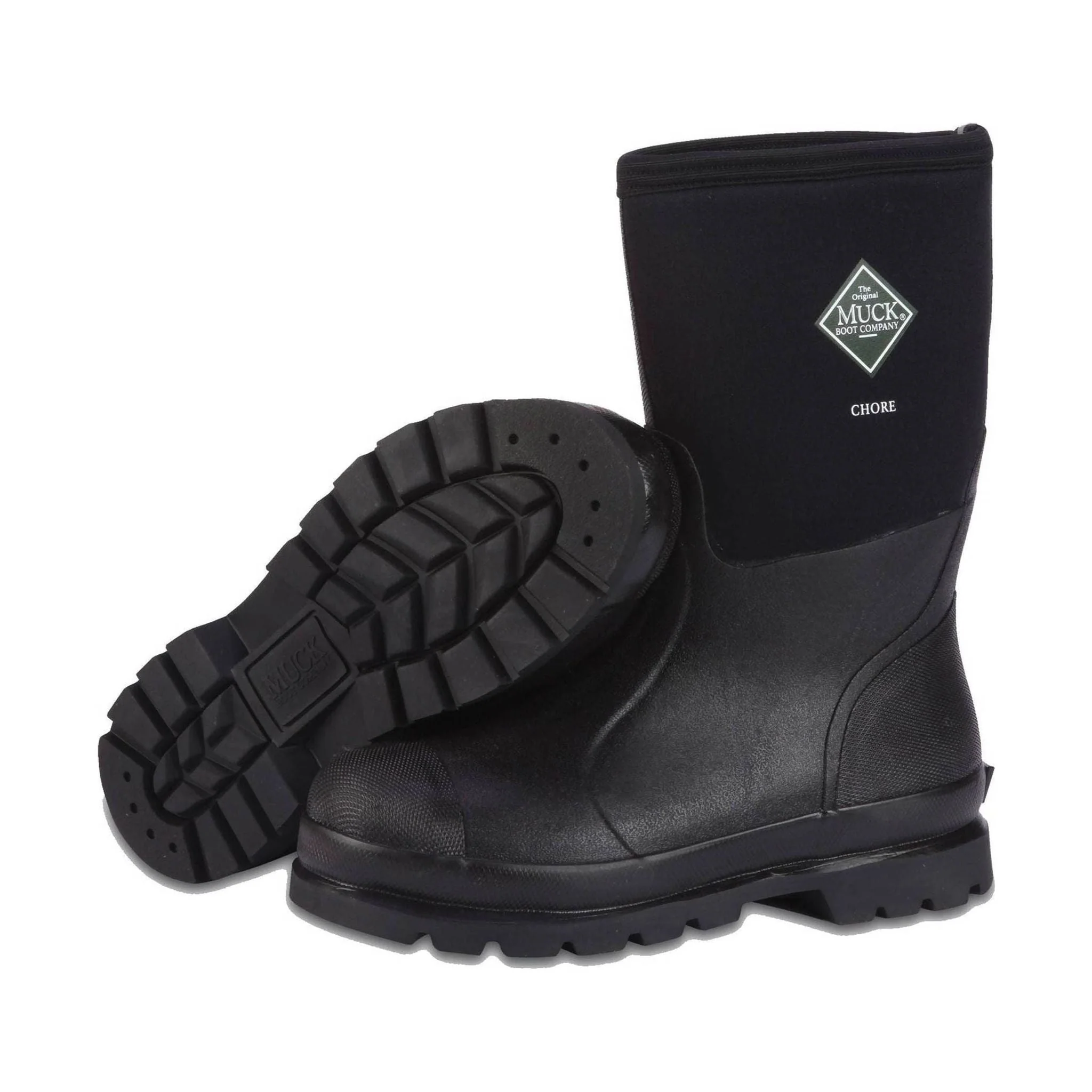 Muck Boot Men's Chore Classic Mid Plain Toe Work Boot - Black - Image 4