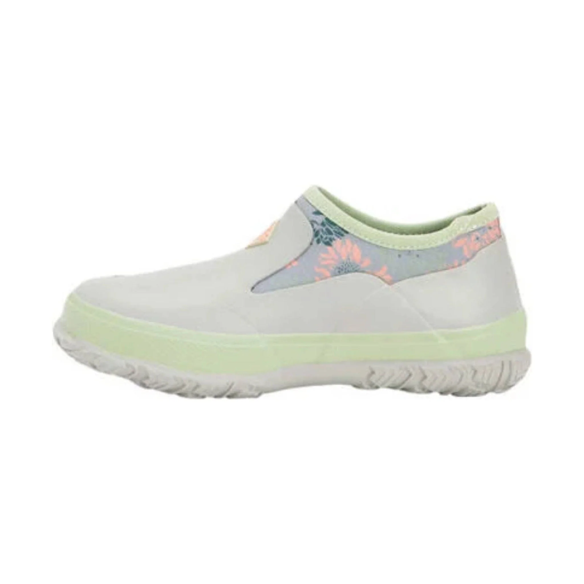 Muck Boot Women's Forager Low Slip On Rain Shoe - Light Gray / Sunflower Print - Image 2