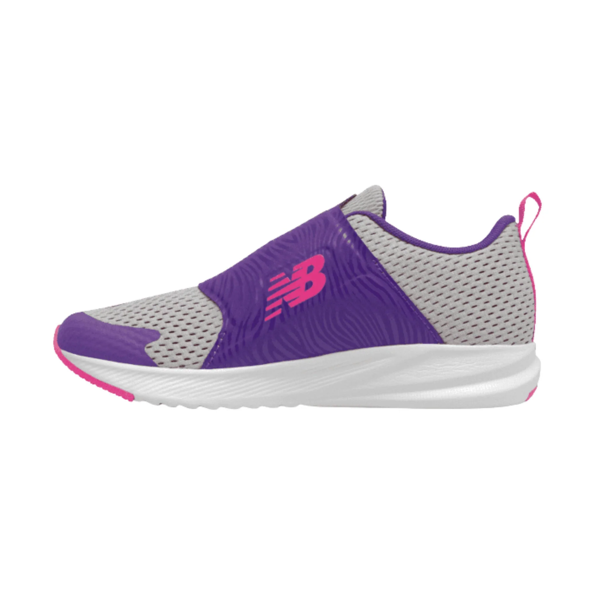 New Balance Big Kids' FuelCore Reveal V3 Boa Running Shoes - Rain Cloud/Pink Glo/Prism Purple - Image 2
