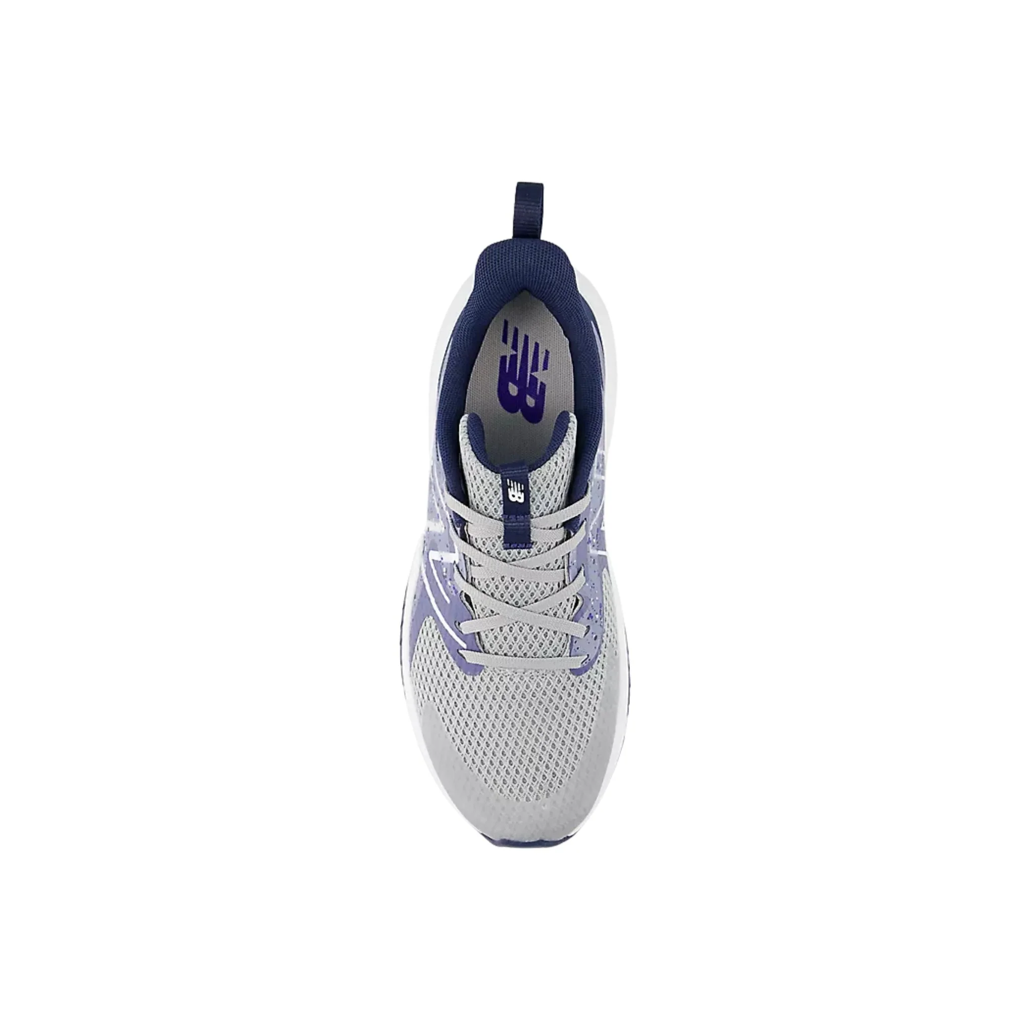 New Balance Big Kids' Rave Run v2 Lace Shoes - Raincloud with Dream State and NB Navy - Image 3