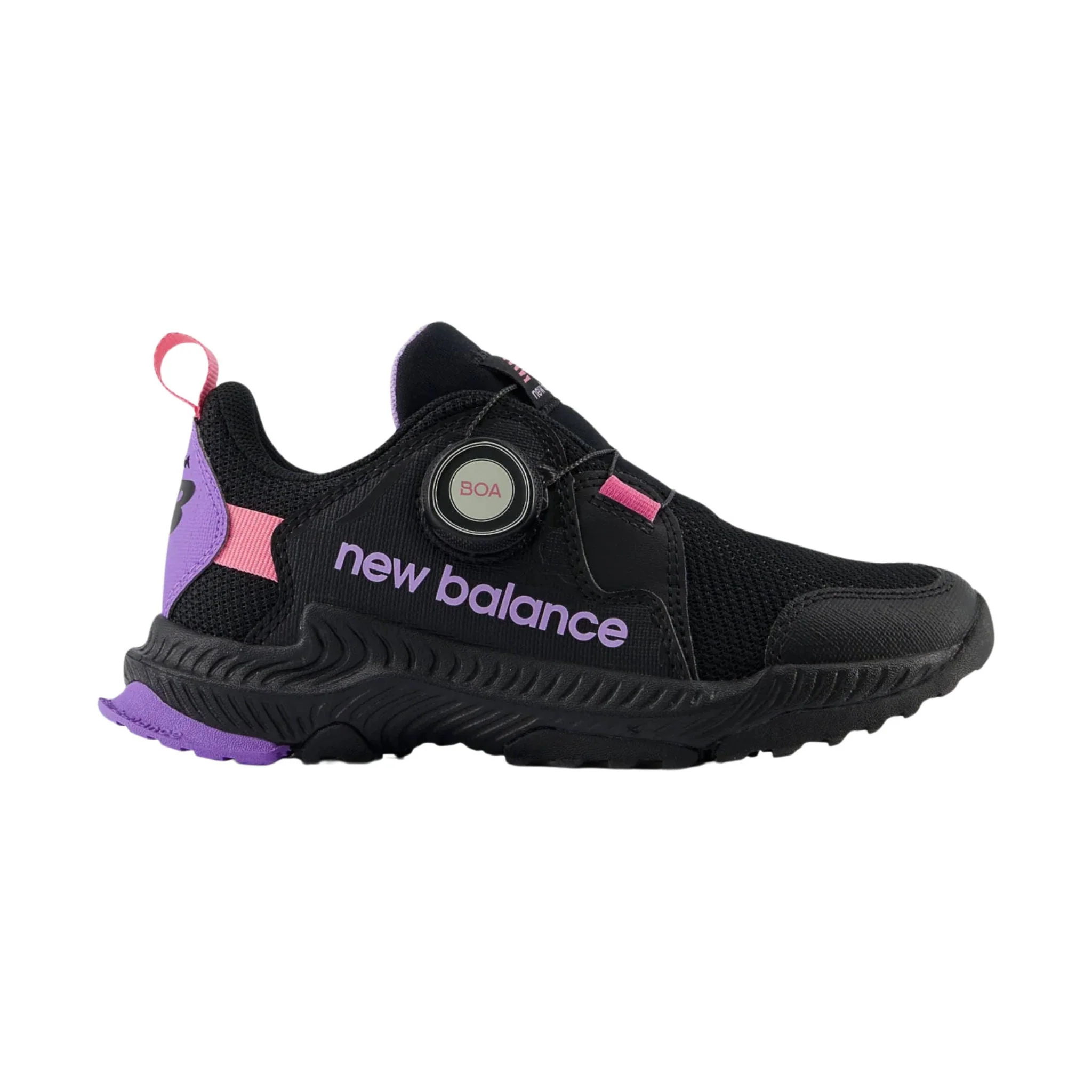 New Balance Kids' Trail Magic BOA Shoes - Black/Violet Crush/Pink