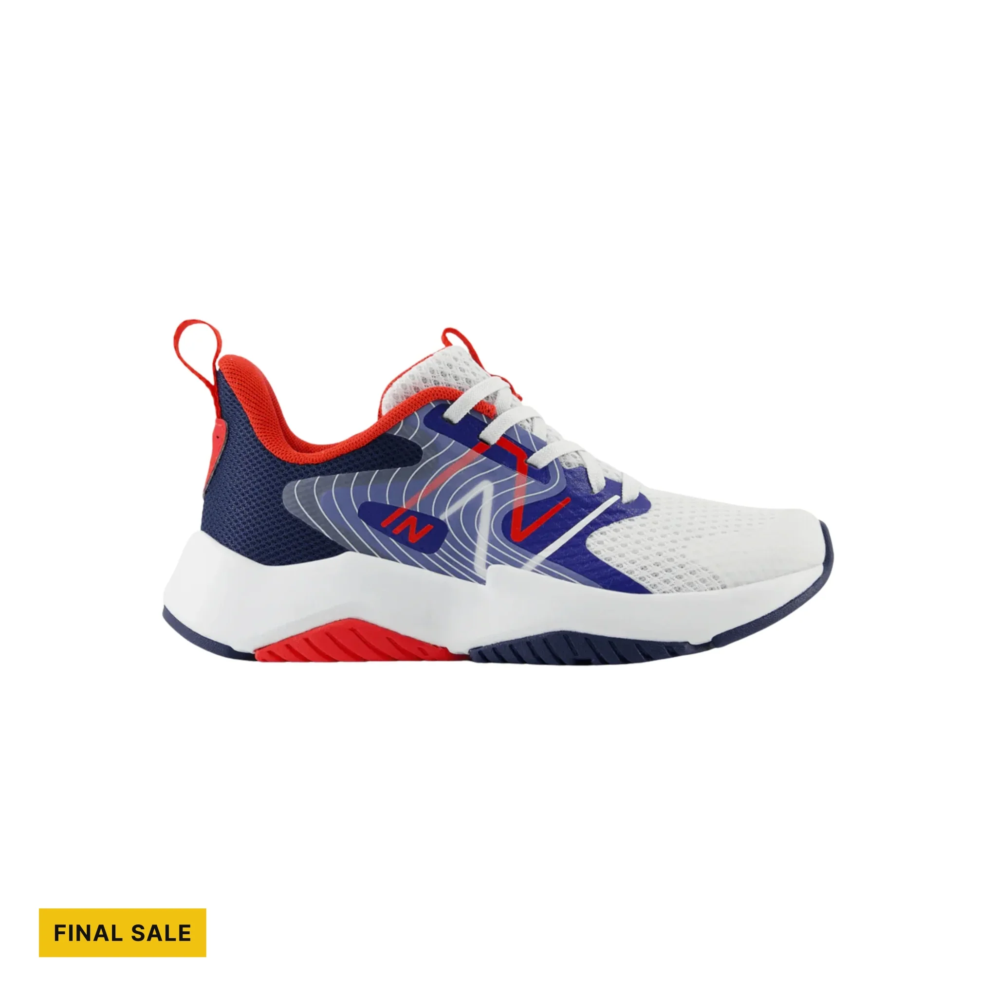 New Balance Little Kids' Rave Run v2 Shoes - Team Royal/White/True Red