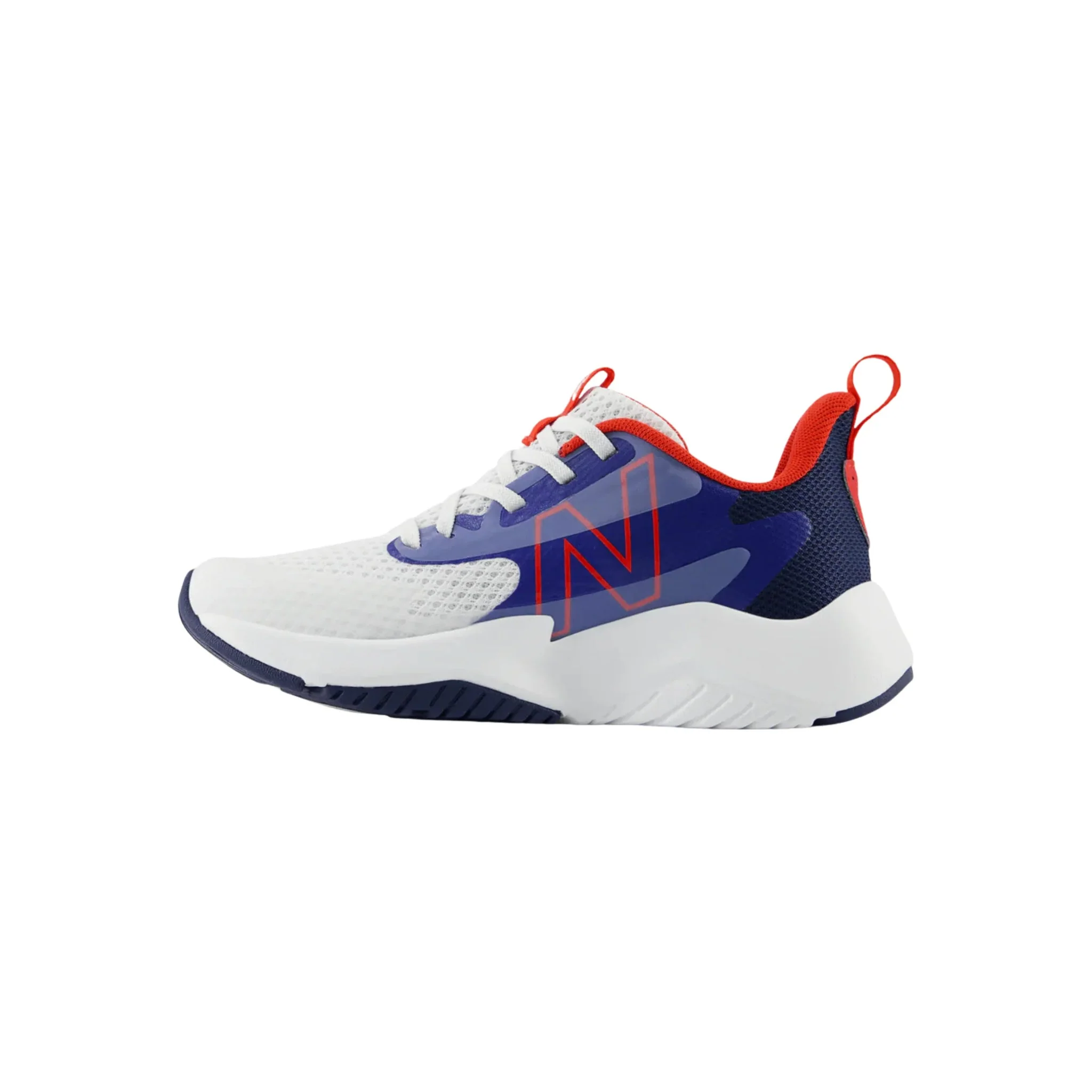 New Balance Little Kids' Rave Run v2 Shoes - Team Royal/White/True Red - Image 2