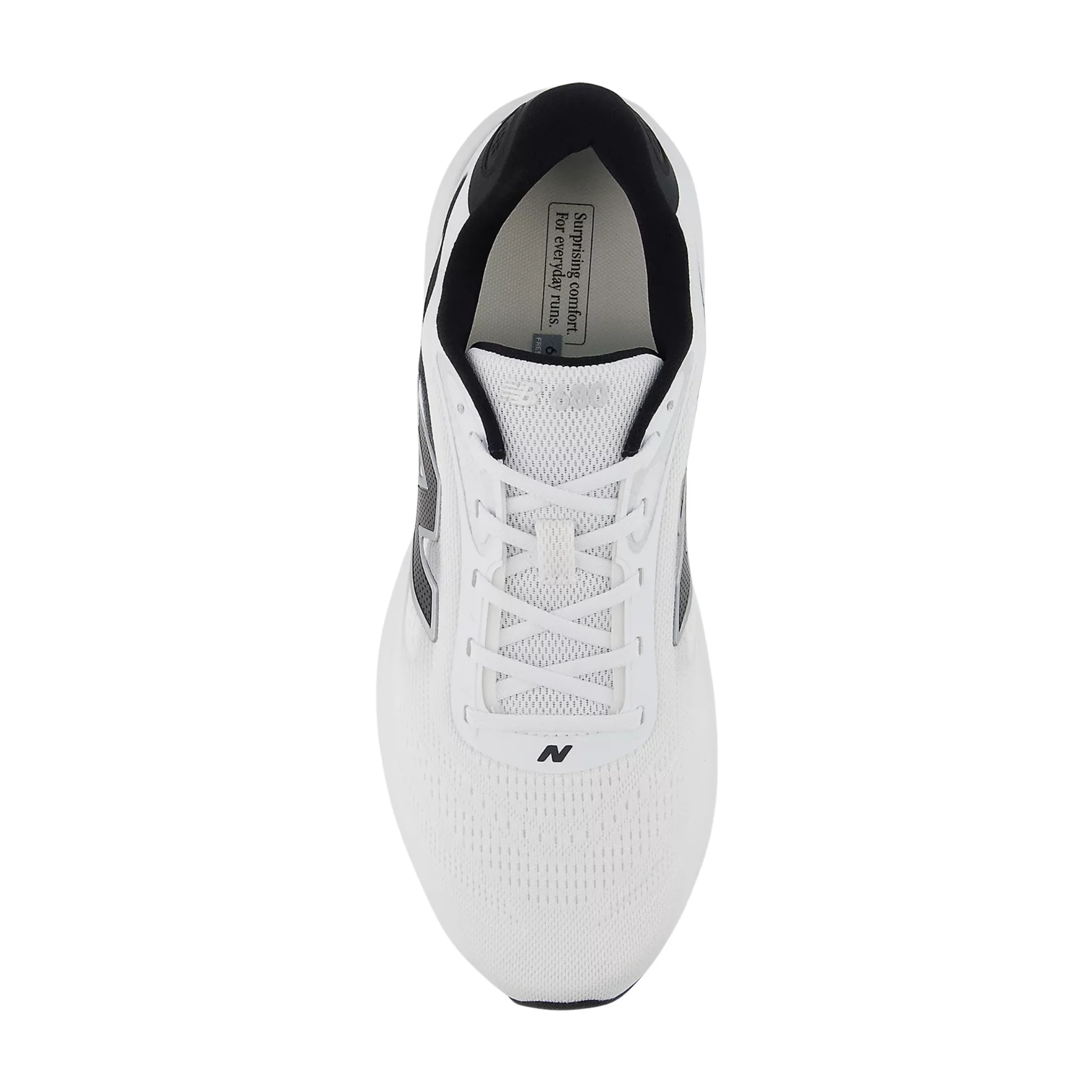 New Balance Men's Fresh Foam 680 v9 Running Shoes - White/Black - Image 3