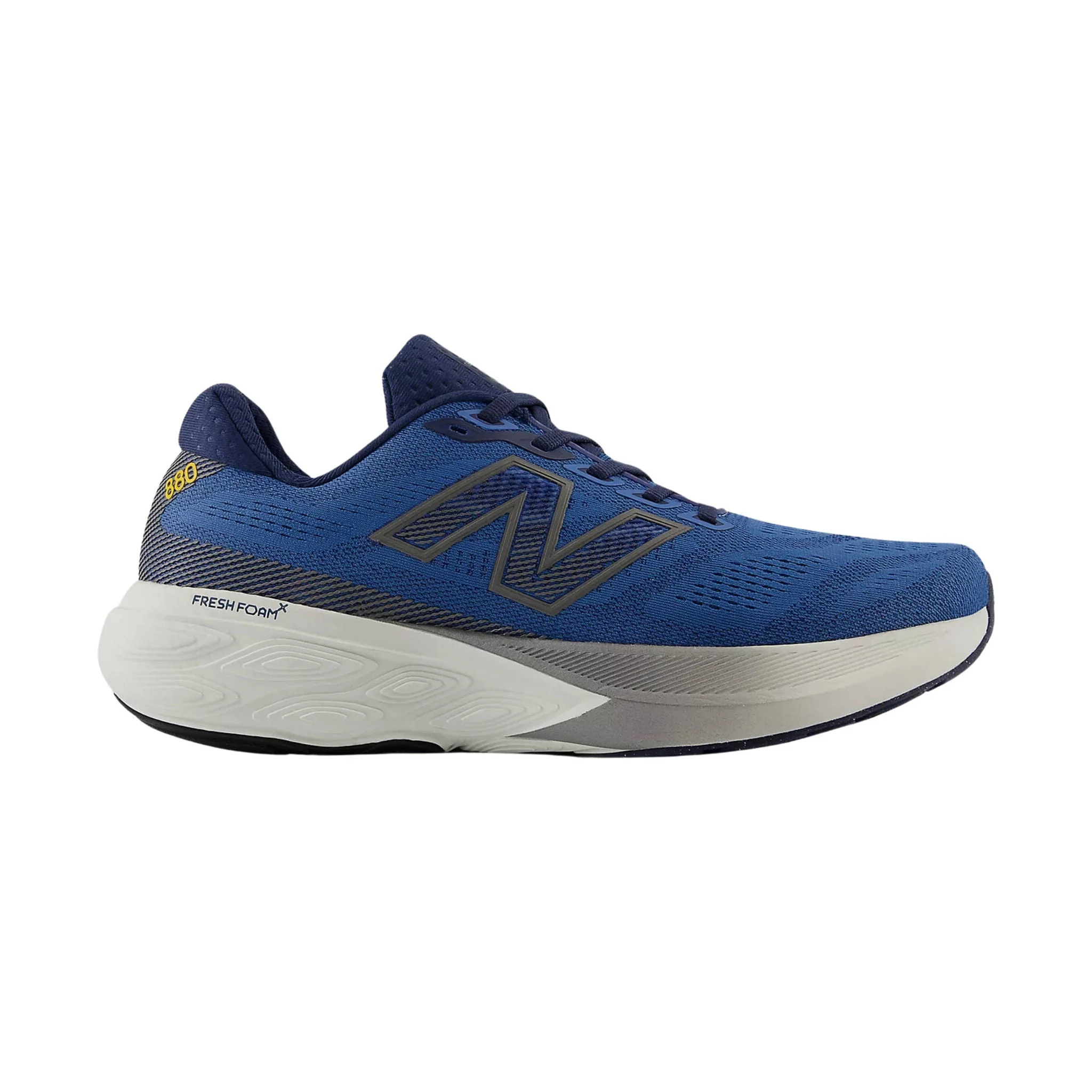 New Balance Men's Fresh Foam X 880v15 Running Shoes - Sea Stone With NB Navy and Marmalade