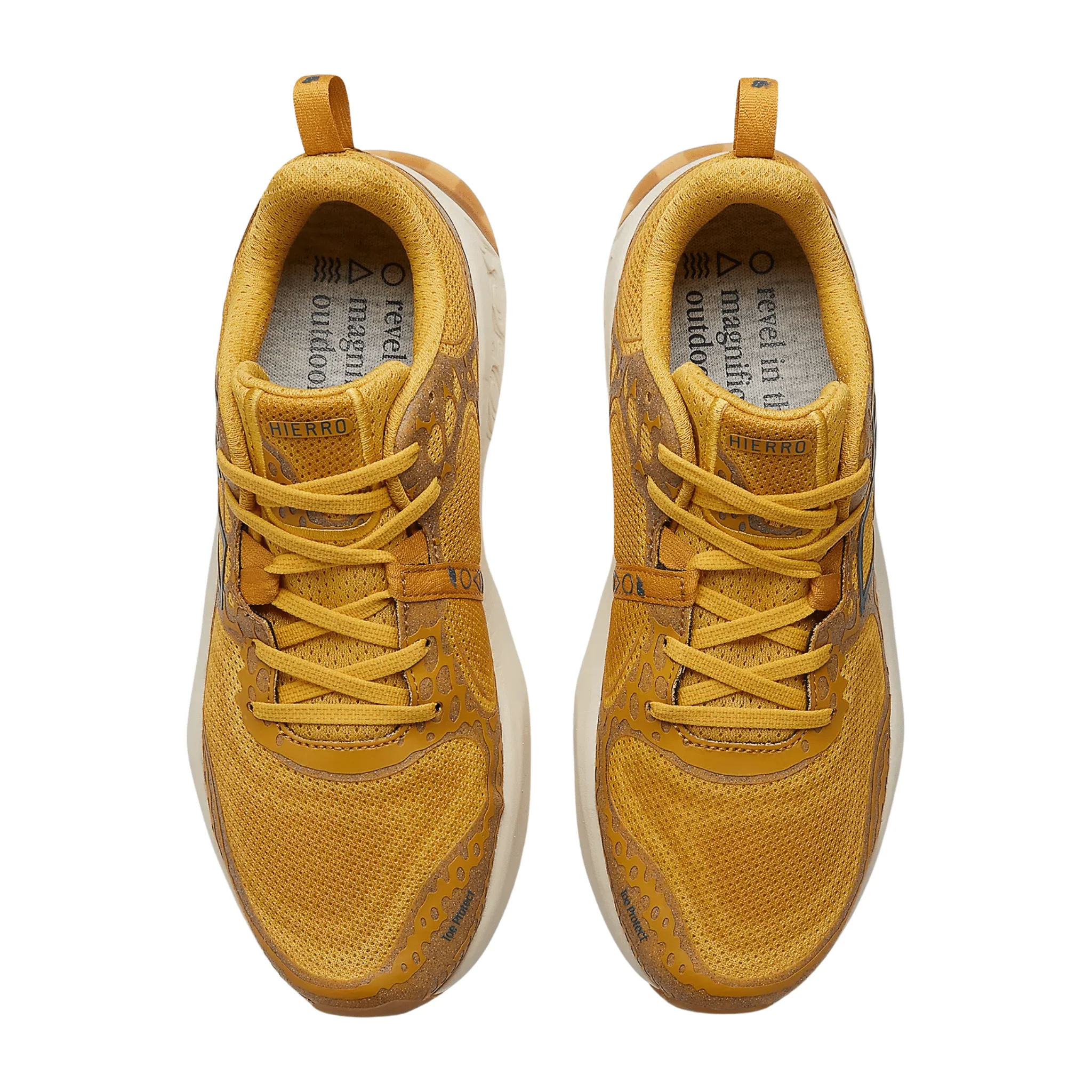 New Balance Men's Fresh Foam X Hierro v8 Trail Running Shoes - Butterscotch with Ginger Lemon and Deep Sea - Image 3