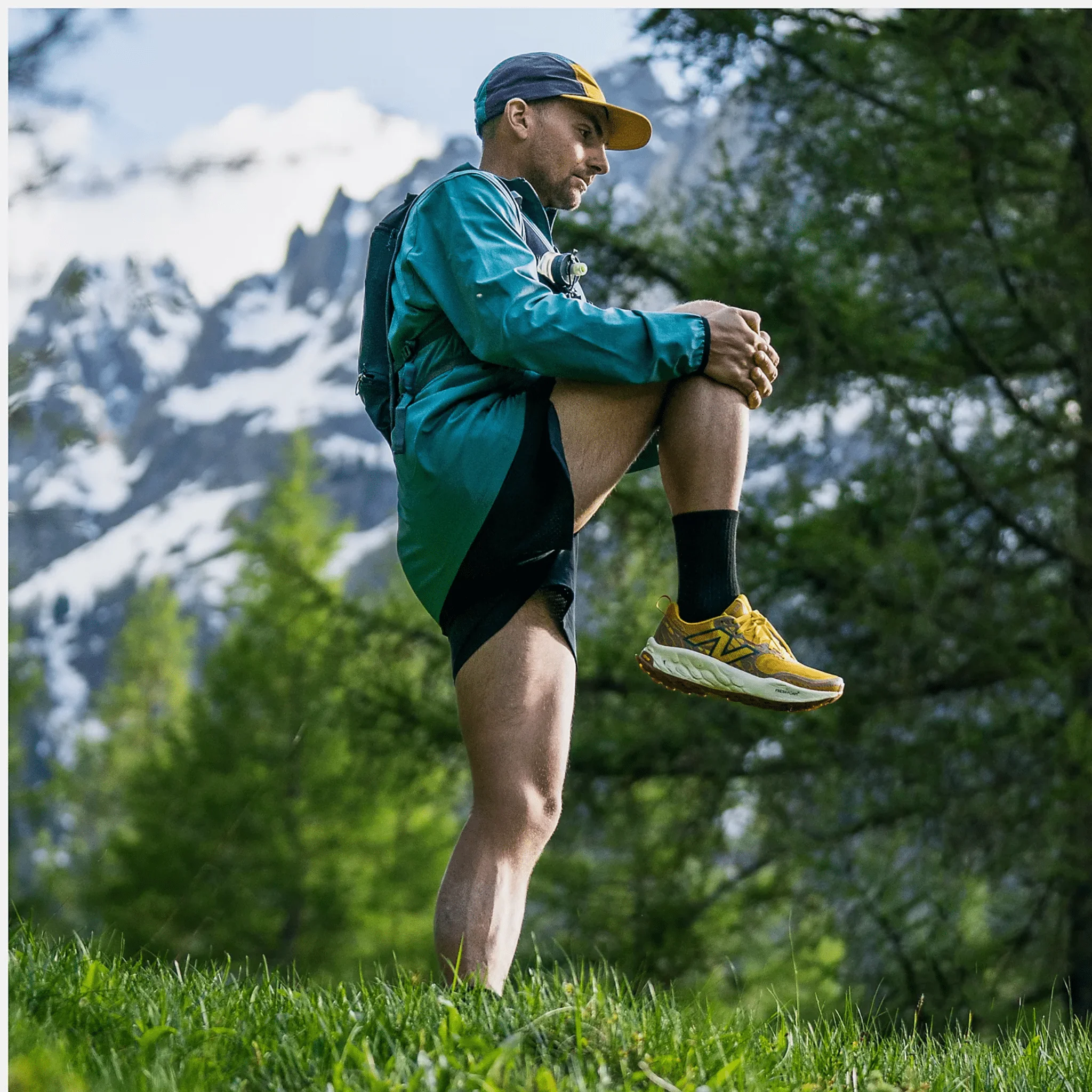 New Balance Men's Fresh Foam X Hierro v8 Trail Running Shoes - Butterscotch with Ginger Lemon and Deep Sea - Image 5