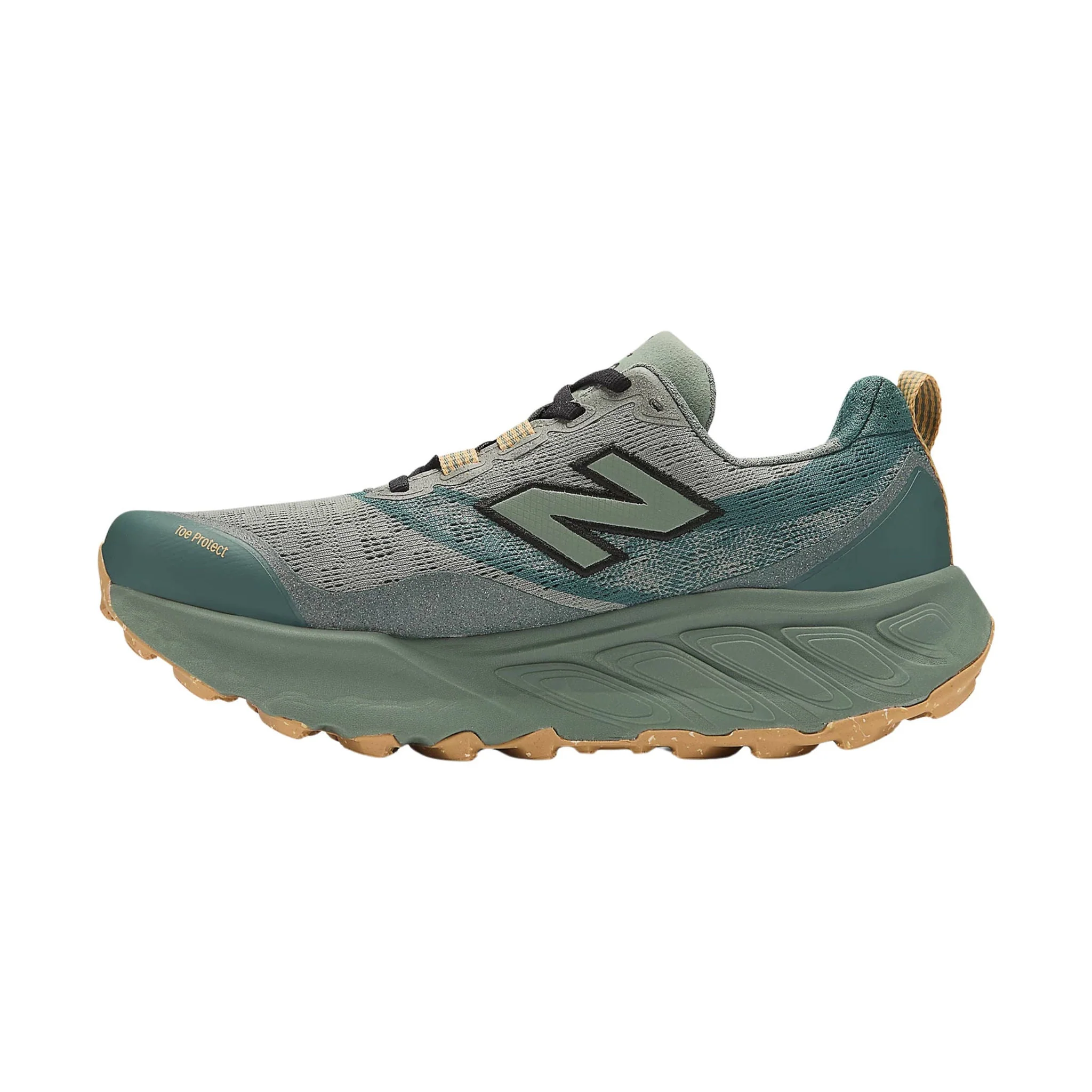 New Balance Men's Fresh Foam X Hierro v9 Trail Running Shoes - Dark Juniper with Black and Dried Apricot - Image 2