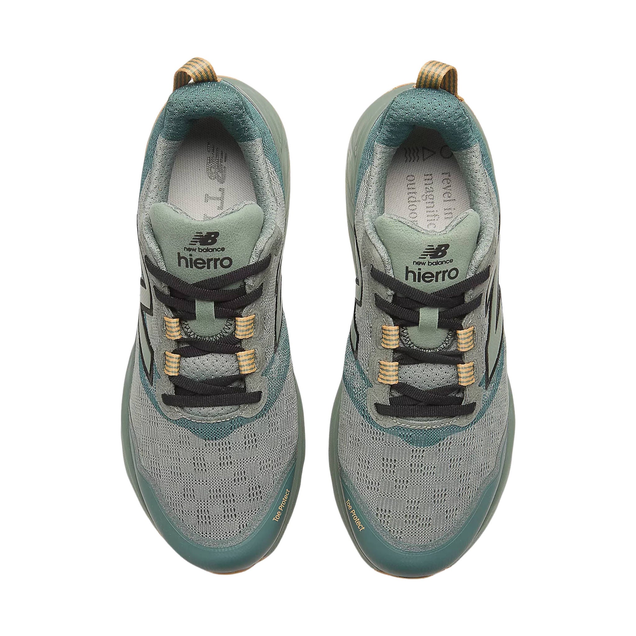 New Balance Men's Fresh Foam X Hierro v9 Trail Running Shoes - Dark Juniper with Black and Dried Apricot - Image 4