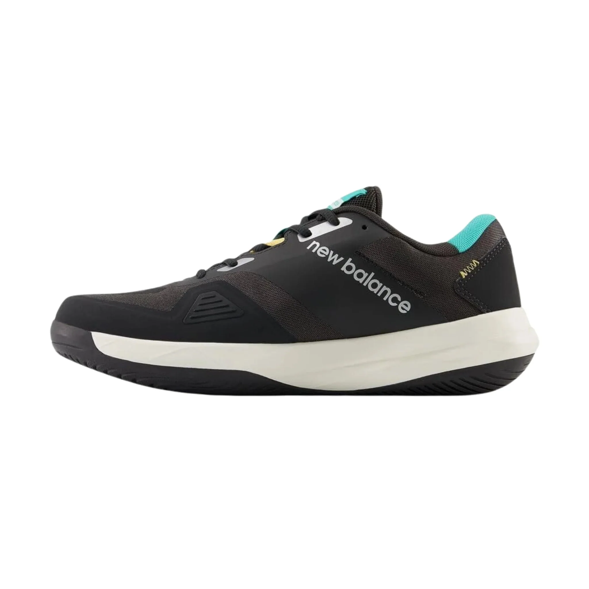 New Balance Men's FuelCell 796v4 Tennis Shoes - Black Cement/Cyber Jade/Clementine - Image 2
