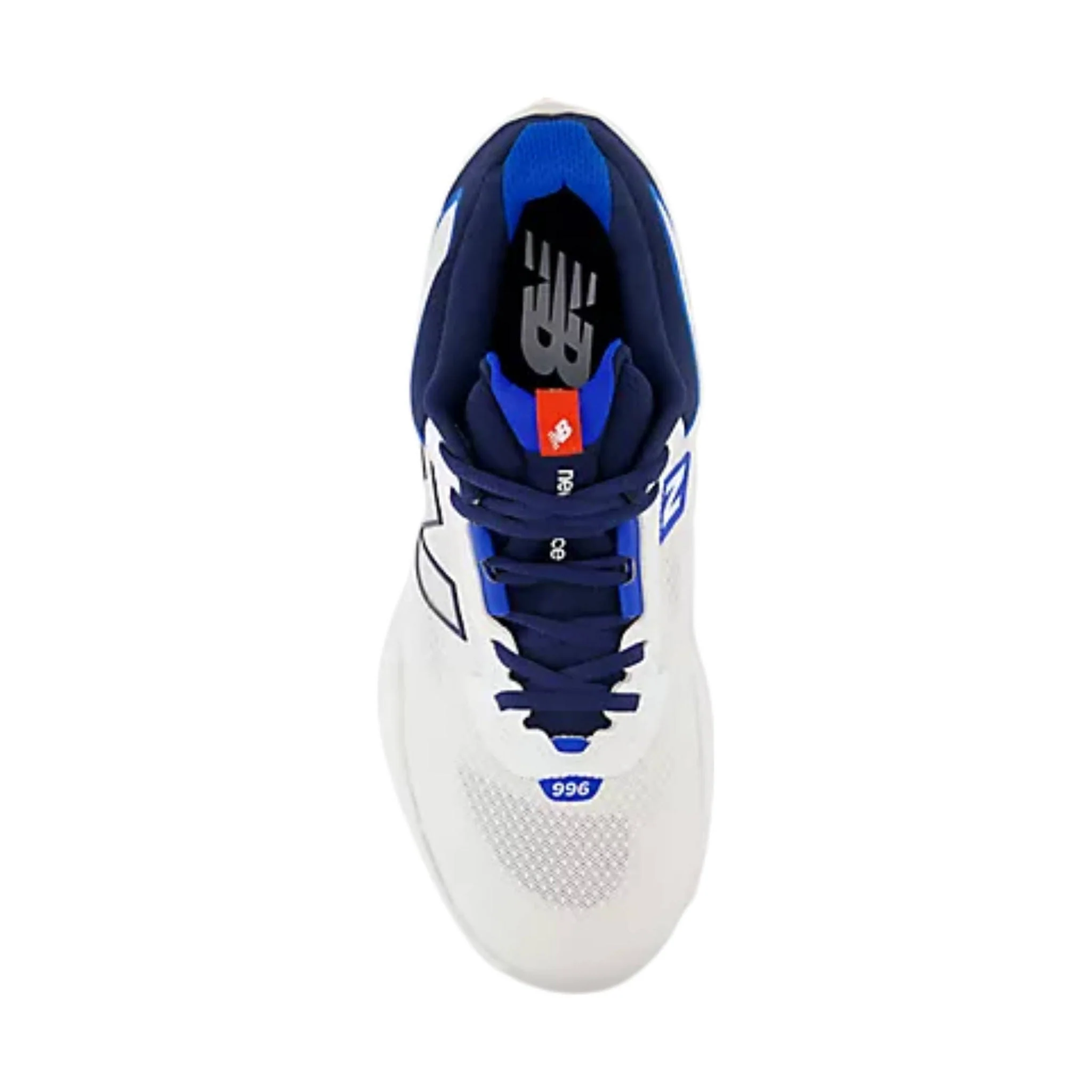 New Balance Men's FuelCell 996v6 Pickleball Tennis Shoes - White With Team Navy - Image 3