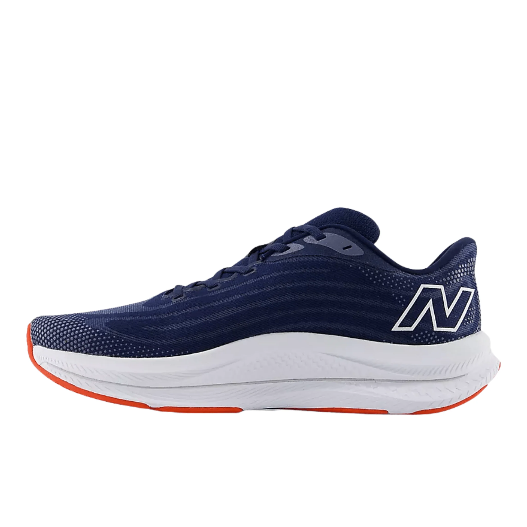 New Balance Men's FuelCell Walker Elite Shoes - NB Navy with White and Neo Flame - Image 2